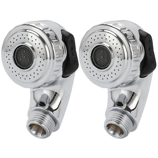 White Smoke LukLoy 2 Pack Salon Shampoo Bowl Sprayer Head – Side Control 2-Mode Switch, High-Pressure Professional Standard G1/2 Handheld Faucet Sprayer Replacement for Salon Sink Hose, Spa & Pedicure Chairs