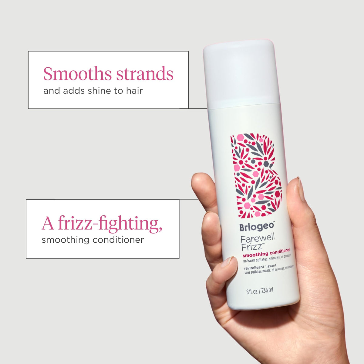 Lavender Briogeo Farewell Frizz Smoothing Conditioner | Silicone-Free
