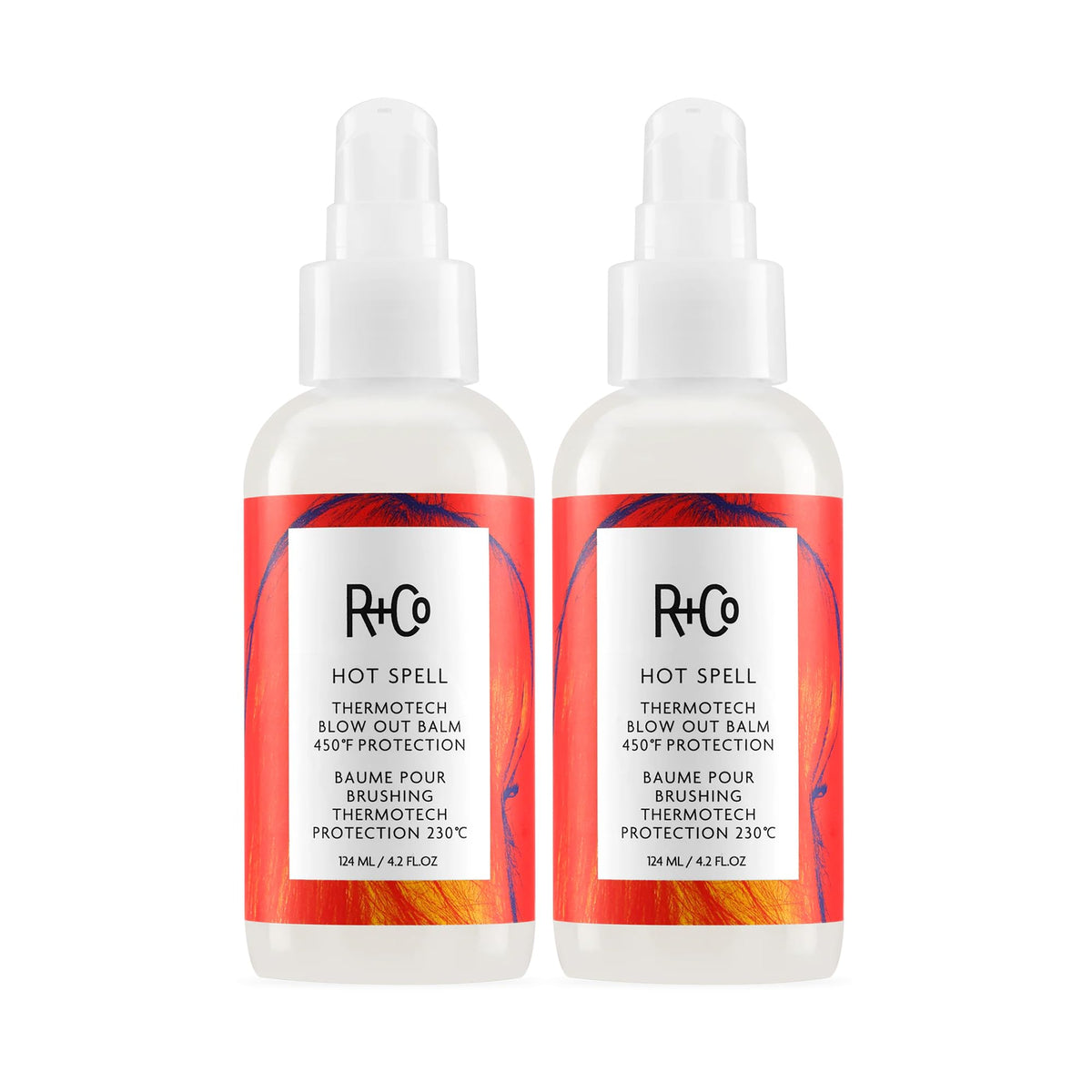 White Smoke R+Co HOT SPELL ThermoTech Blow Out Balm, BACKBEND Workable Hold Non-Aerosol Hairspray & BALLOON Dry Volume Spray Bundle – Heat Protect, Volume & Flexible Styling – Vegan & Cruelty-Free Hair Care