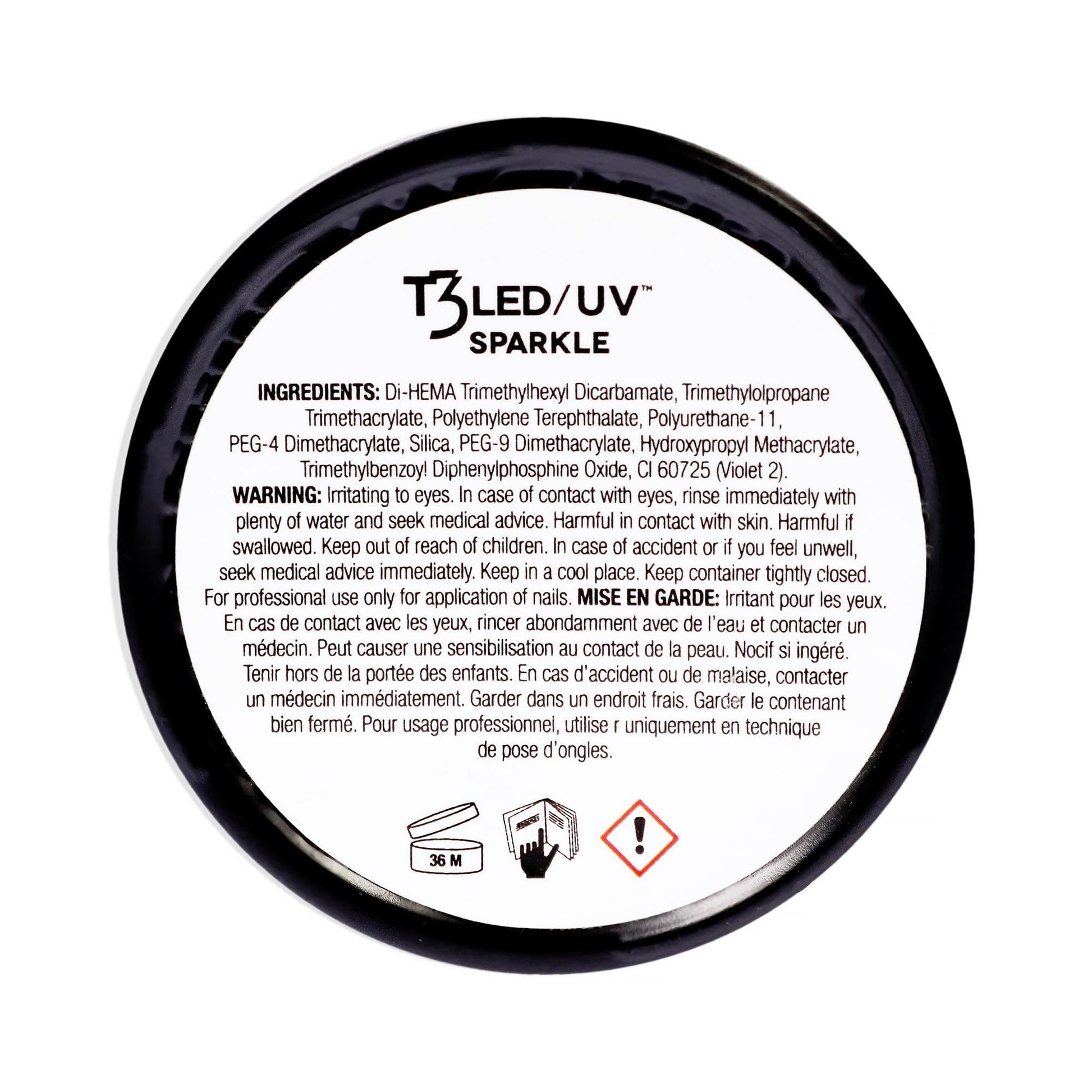White Smoke Cuccio Pro T3 LED/UV Cool Cure Versatility Gel - Self-Levelling - Incredibly Flexible - Strong Adhesion - High Shine Finish - Fast Application - Quick Cure - Gold Dust - 1 Oz Nail Gel