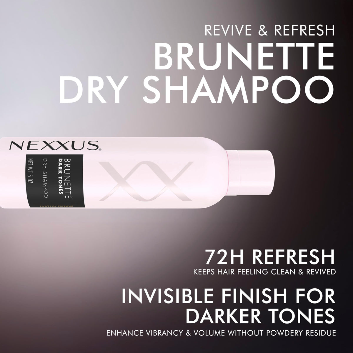 Black Nexxus Styling Brunette Dark Tones Dry Shampoo, 5 oz