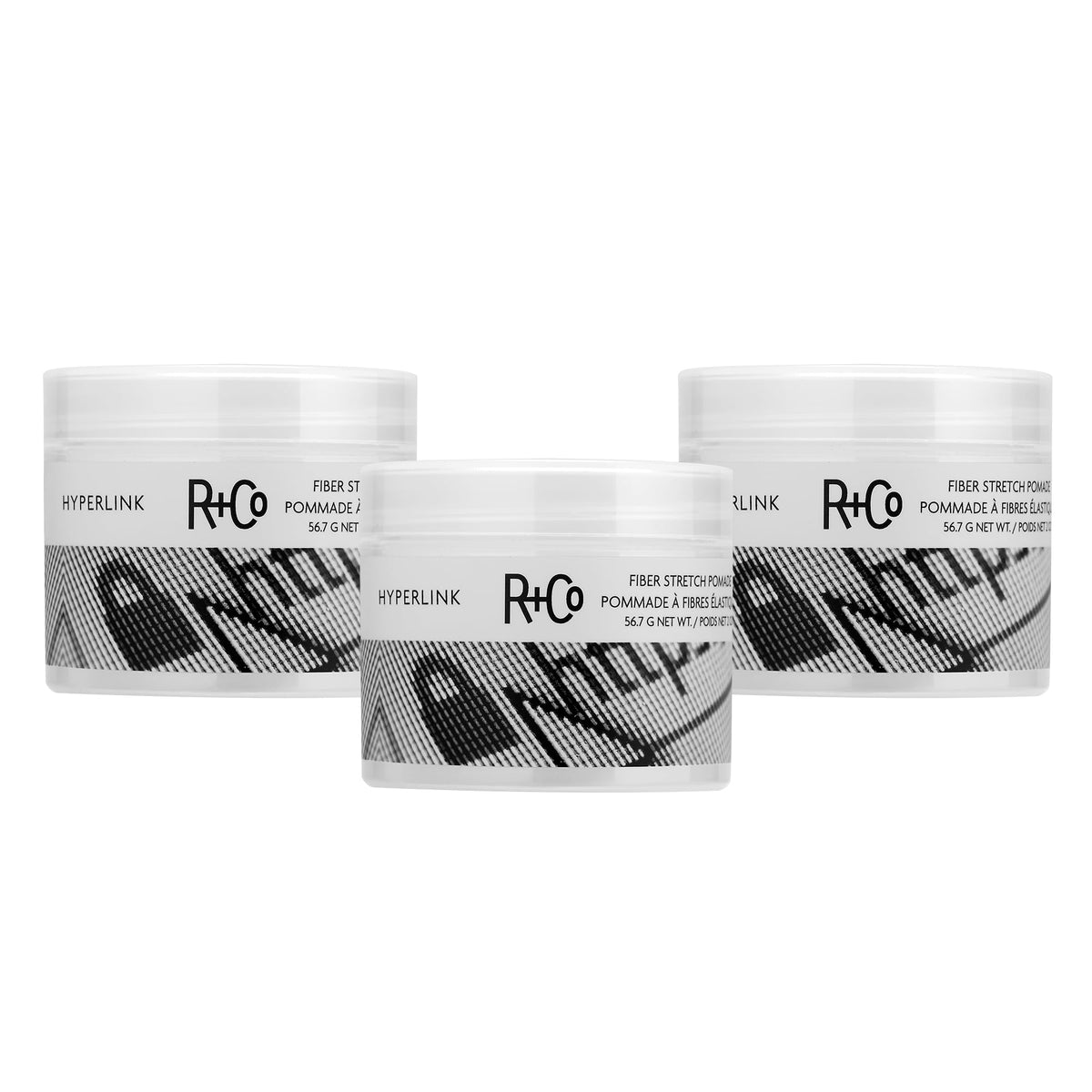 White Smoke R+Co HYPERLINK Fiber Stretch Pomade – Full Case, Texturizing & Styling Hair Pomade, Adds Definition & Flexible Hold, All Hair Types