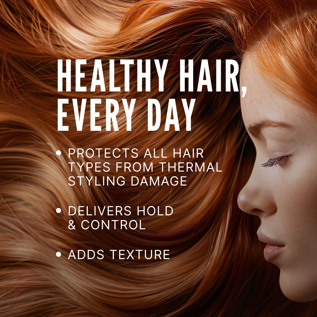 Black Scruples Heat Up Styling Spray - Hair Heat Protectant with Control, Hold and Texture - Lightweight, Water Soluble Formula (8.5 oz)
