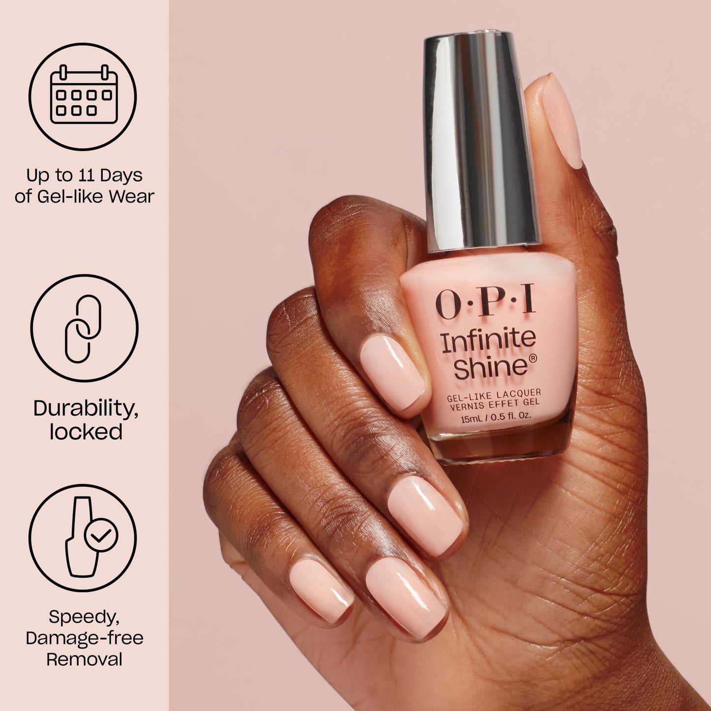 Gray OPI Infinite Shine 2PC Base Coat Top Coat Duo Pack | Long Wear Nail Polish Value Set | Protects Nails & High Shine Gloss