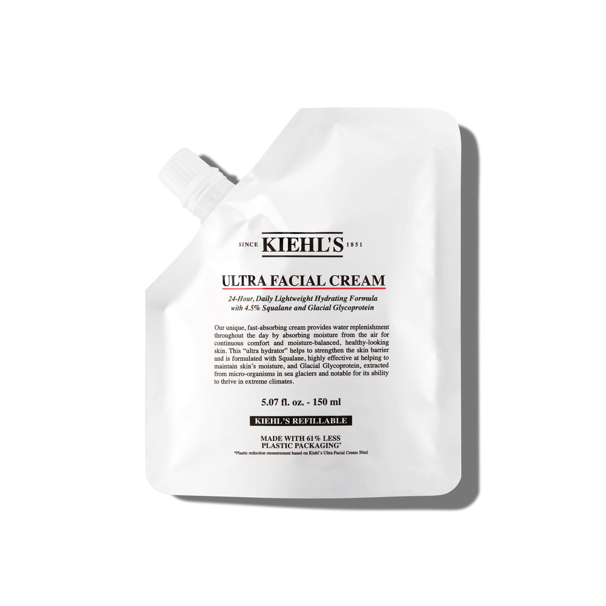 White Smoke Kiehl's - Ultra Facial Cream Daily Moisturizer with 4.5% Squalane