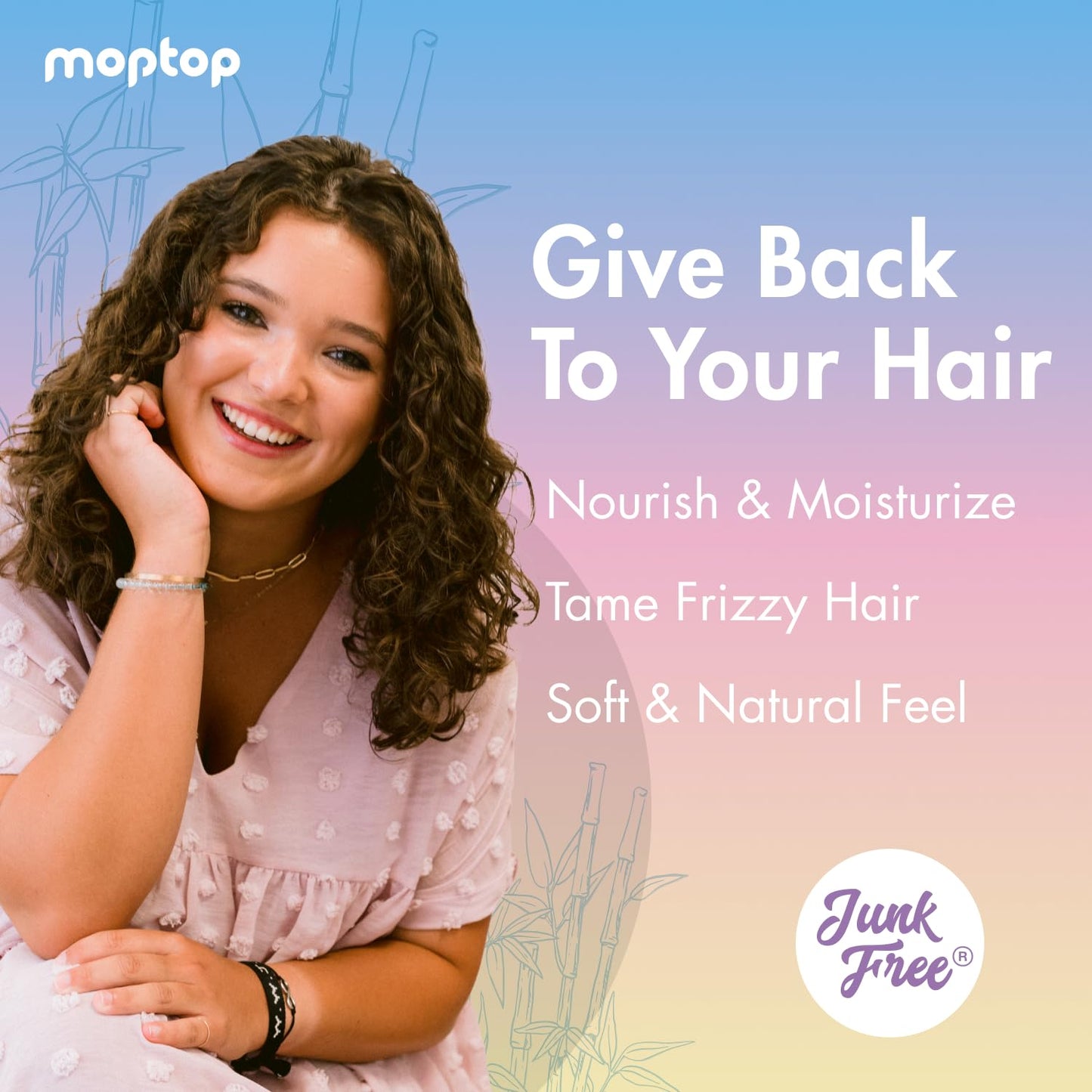 Thistle MopTop Leave In Conditioner for Curly Hair – Hair Moisturizer to Soften, Moisturize & Hydrate, Anti Frizz for All Textures & Curl Types, Sulfate & Paraben Free Hair Conditioner