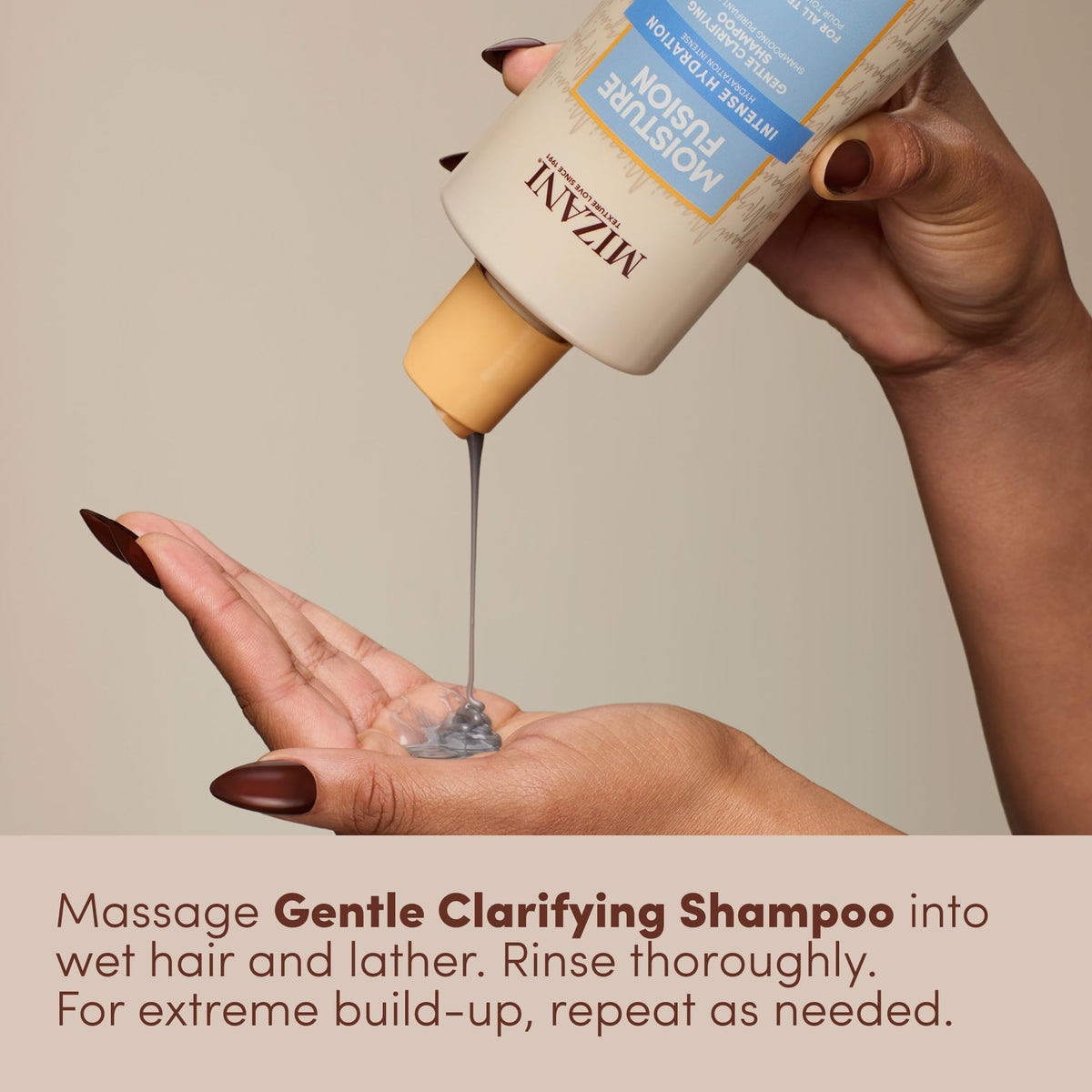 Gray Mizani Moisture Fusion Gentle Clarifying Shampoo – 16.9 fl oz