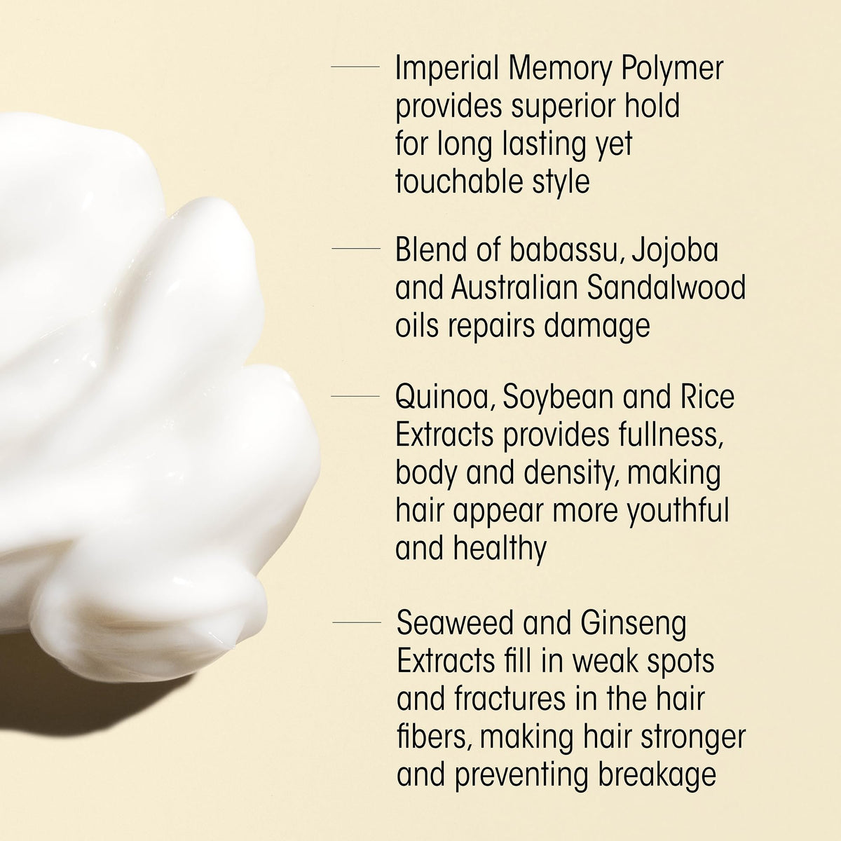 Antique White Oribe Imperial Blowout Styling Cream - Adds Volume, Body & Shine - 5oz
