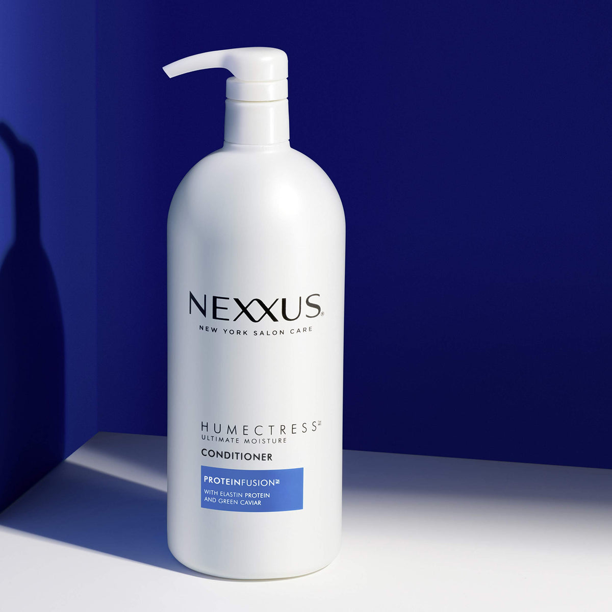 Midnight Blue Nexxus Moisturizing Conditioner for Dry Hair Ultimate Moisture Silicone-Free, Moisturizing ProteinFusion with Elastin Protein and Green Caviar 33.8 oz