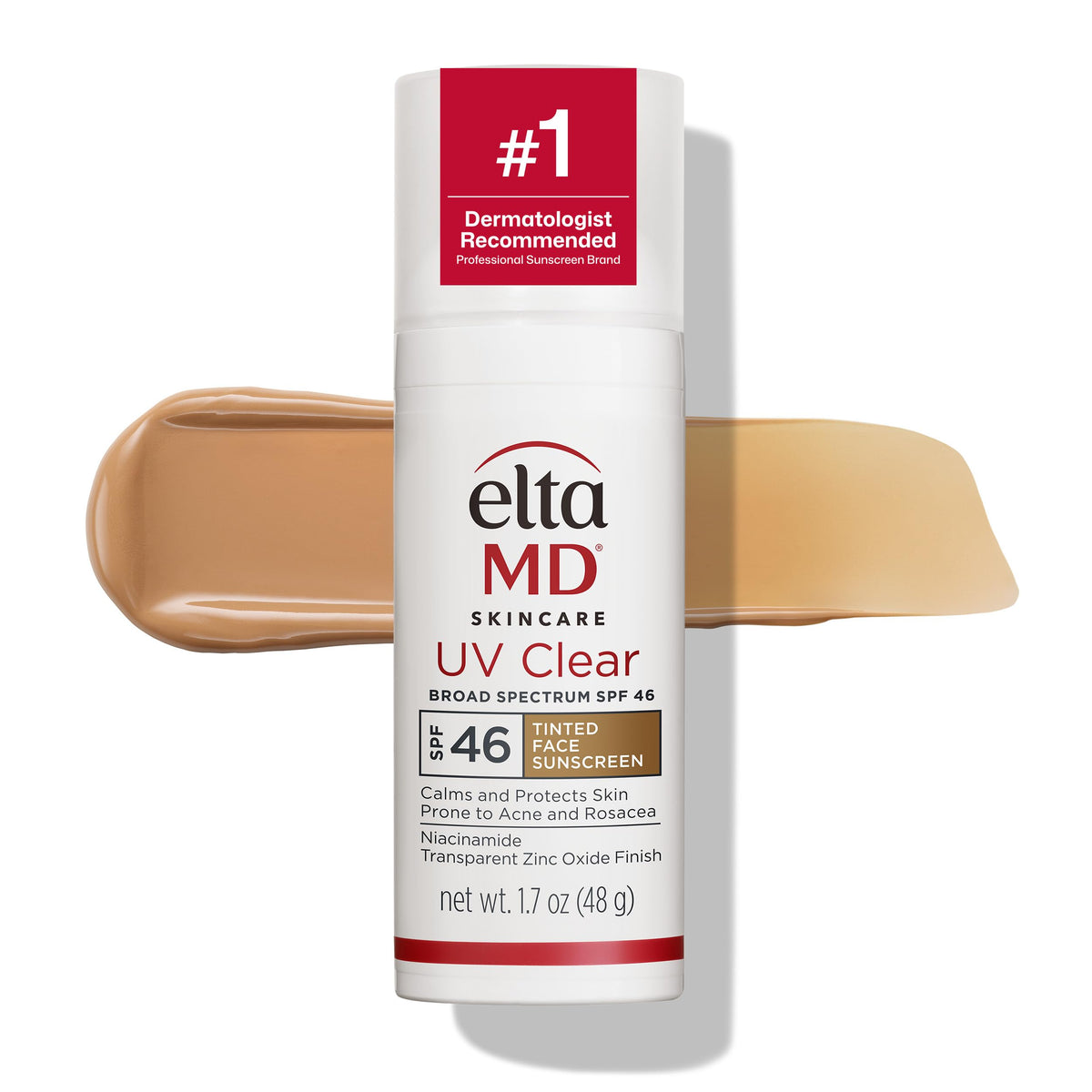 White Smoke EltaMD UV Clear Blemish-Prone and Oil Balancing, Untinted, SPF 50, 0.5 oz