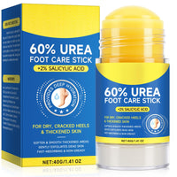 Light Goldenrod 60% Urea with 2% Salicylic Acid Urea Foot Care Stick, Foot Cream Moisturizer for Dry Cracked Feet, Knees, Elbows, Hands,Moisturizes and Hydrates the Dry Skin,Callus Remover & Skin Softener -1.41oz