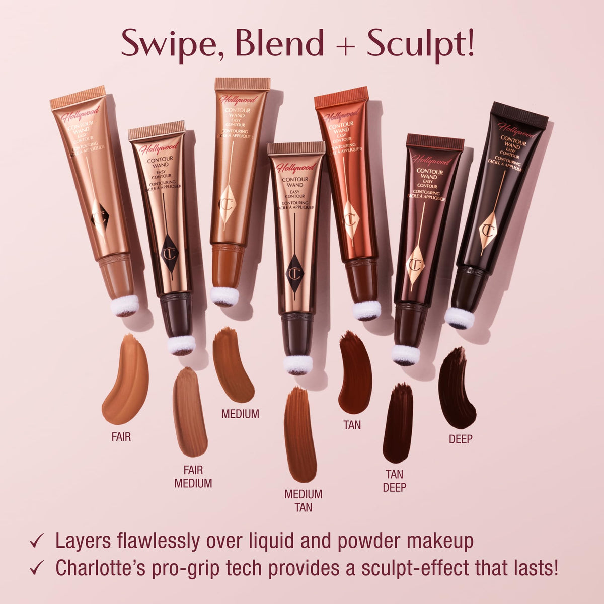 Thistle Charlotte Tilbury Hollywood Liquid Contour Wand - Easy-to-Use Contour Stick & Liquid Bronzer for Sculpting & Shaping - Leaves a Natural-Looking Sculpted Finish
