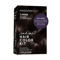 Black Madison Reed Radiant Hair Color Kit - 3.5NNN Darkest Brown-Black (Ravenna Brown), 100% Gray Hair Coverage Permanent Hair Dye for Resistant Grays | PPD-Free & Ammonia-Free, 1 Pack