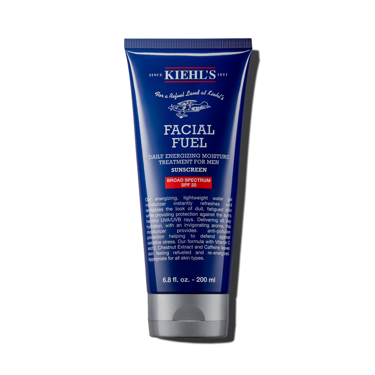 White Smoke Kiehl's - Facial Fuel Men's Energizing Moisturizer with SPF 20