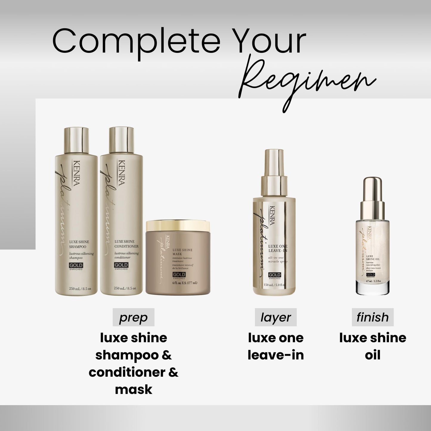 White Smoke Kenra Platinum Luxe Shine Mask |Shine-Enhancing Intensive Conditioning Mask |Increases slip, Smoothness & Improves Manageability |Experience 2x Stronger Hair* |72 hour humidity protection* |6 oz