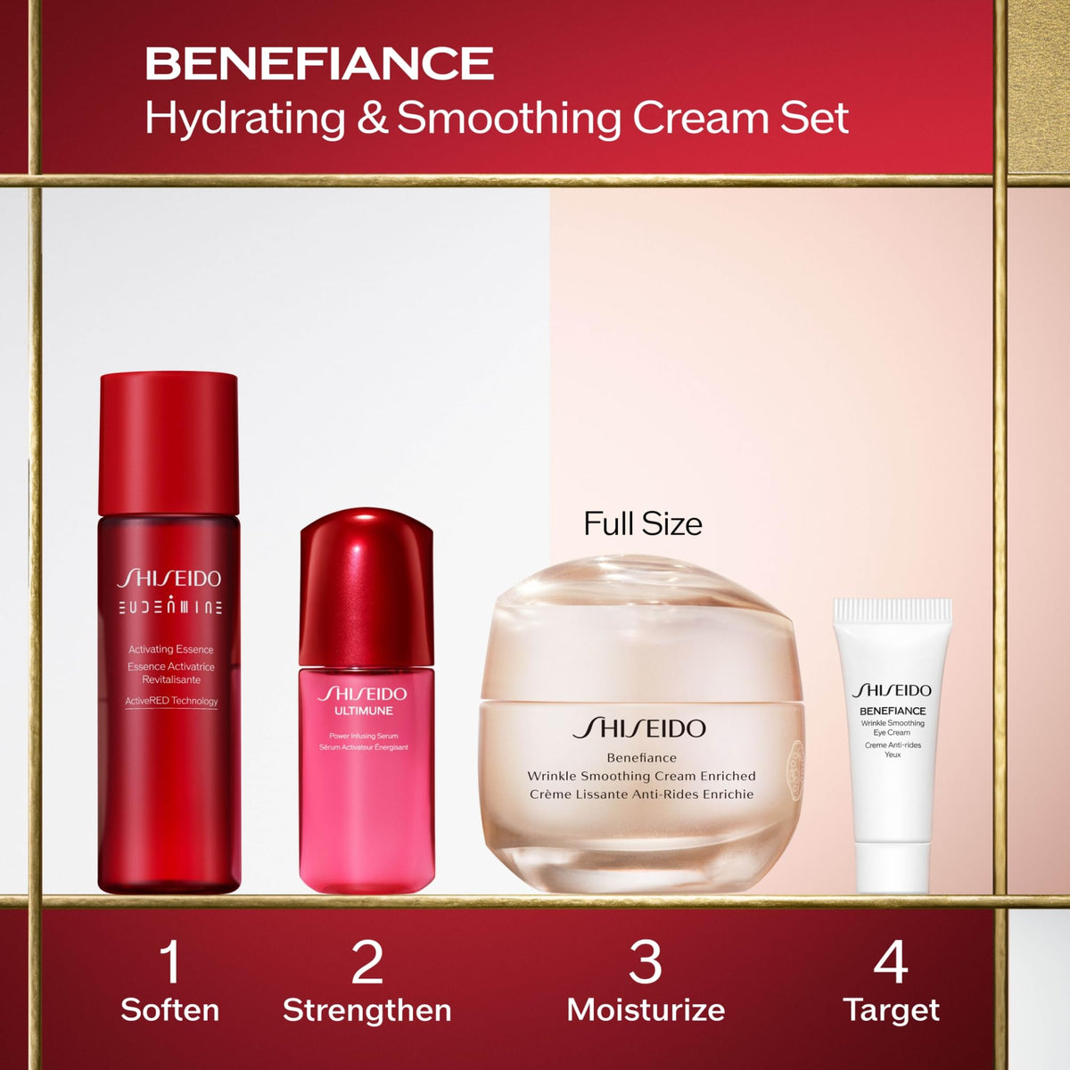 Misty Rose Shiseido Benefiance Hydrating & Wrinkle Smoothing Moisturizer Set - $148 Value