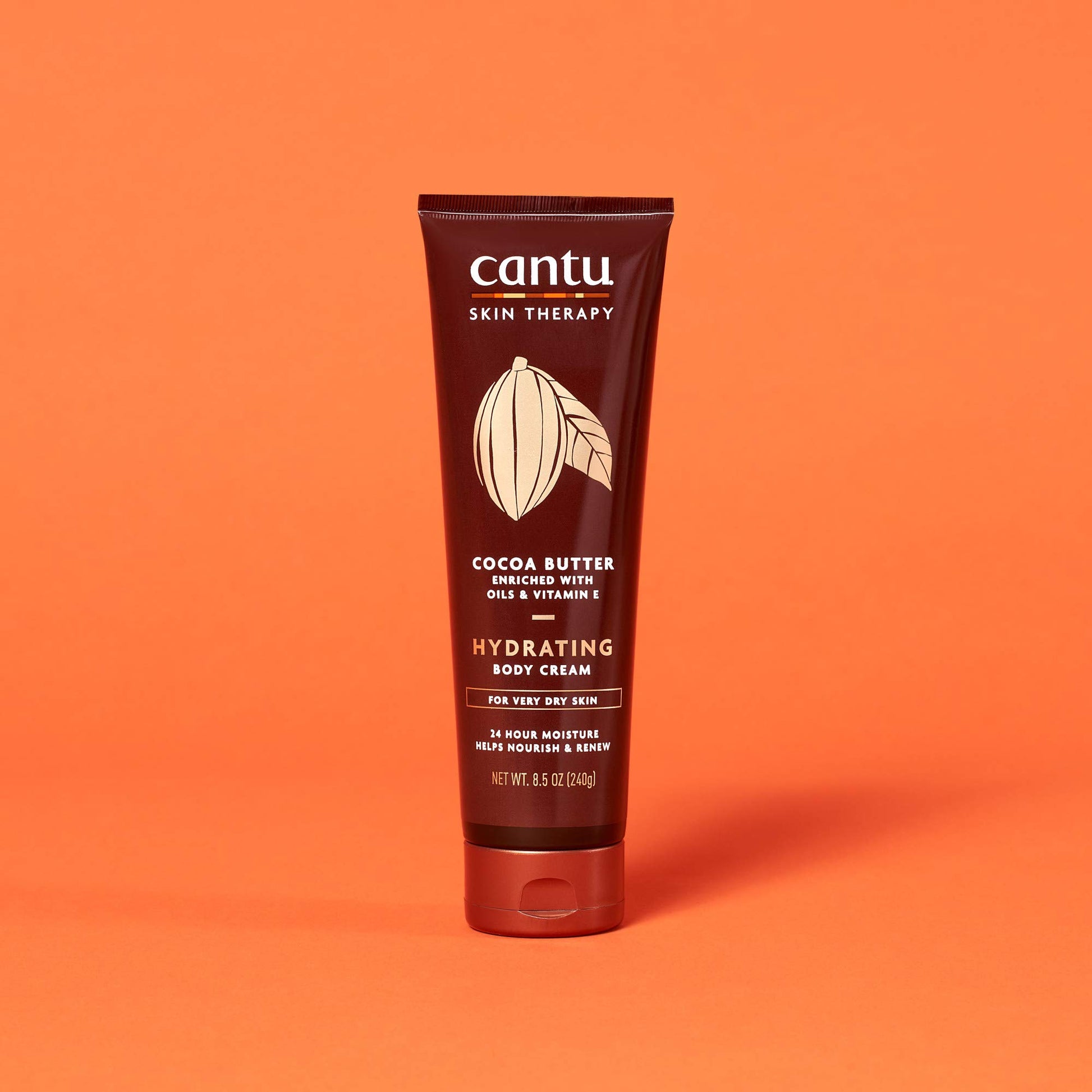 Coral Cantu Therapy Cocoa Butter Hydrating Body Cream for very Dry Skin, 8.5 Oz