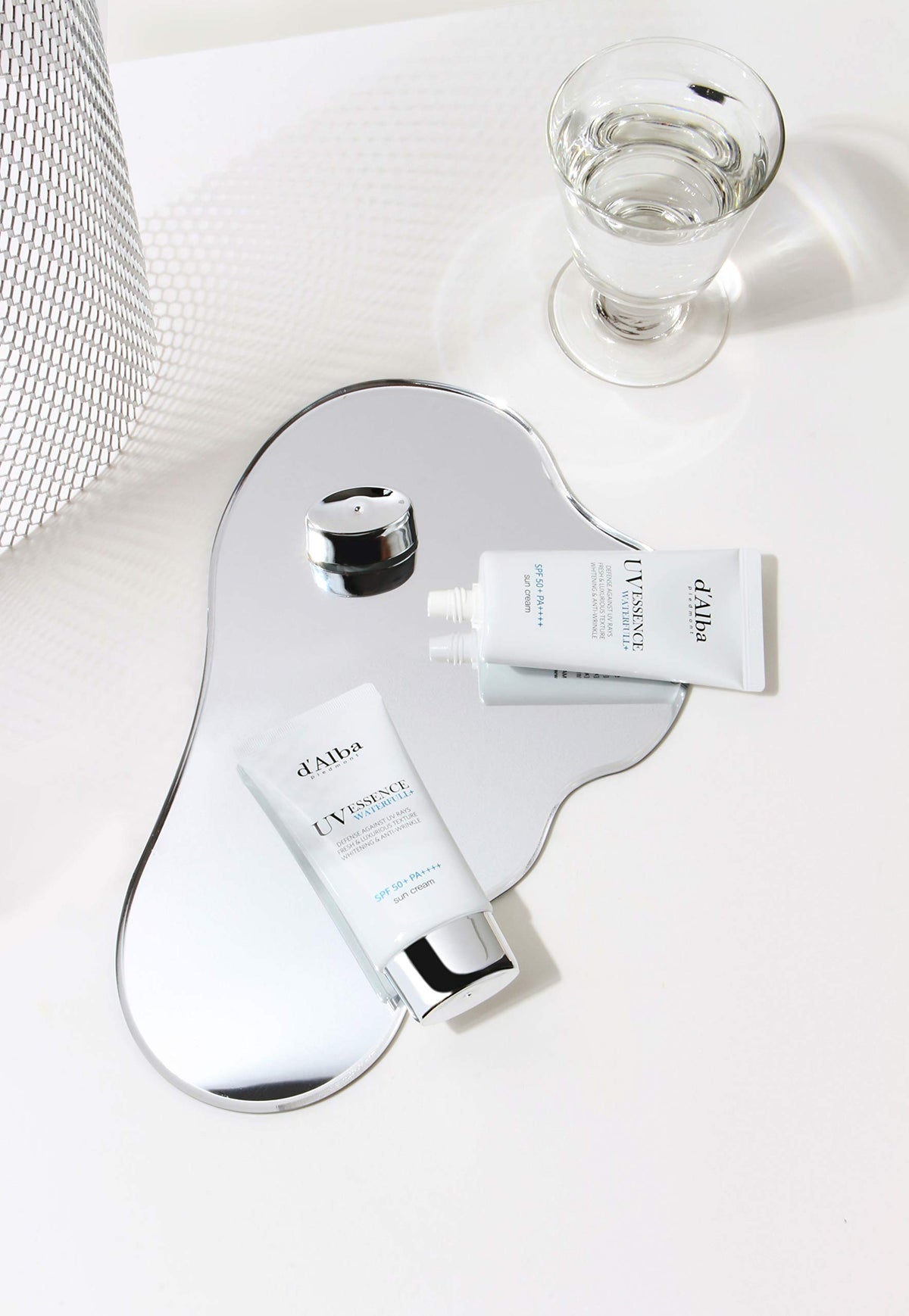 Lavender d'Alba Piedmont [ORIGINAL] UV Essence Sunscreen for Face SPF 50+ Face Moisturizer Ultra Violet Protection White Truffle Sun Cream Hydrate Skin and Decrease Wrinkles