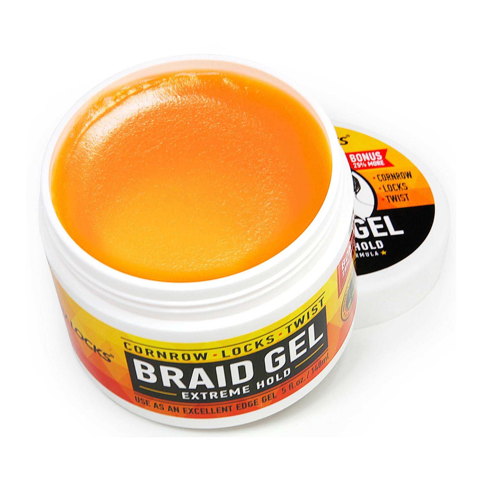 White Smoke AllDay Locks Braid Gel Extreme Hold - Braiding Gel for Cornrows, Locks, & Twisting, Moisturizing Edge Control for Women and Men, Natural Formula for Extreme Hold - 5 oz