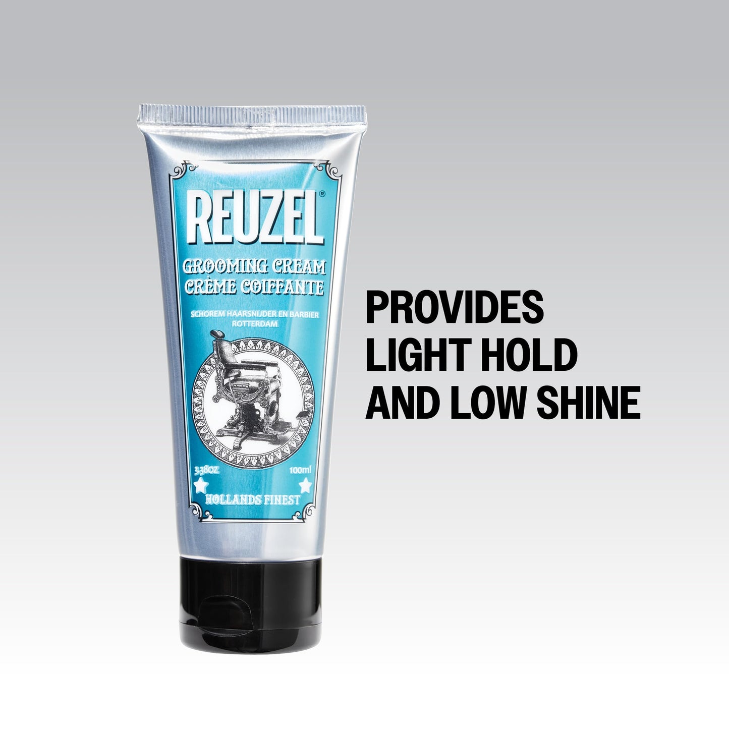 White Smoke REUZEL Grooming Cream, Pilable Natural Light Hold, Adds Texture and Definition, Moisturizing, Weightless, Easy To Wash Out, Water Based Formula, Sugary Rum Scent, 3.38 oz
