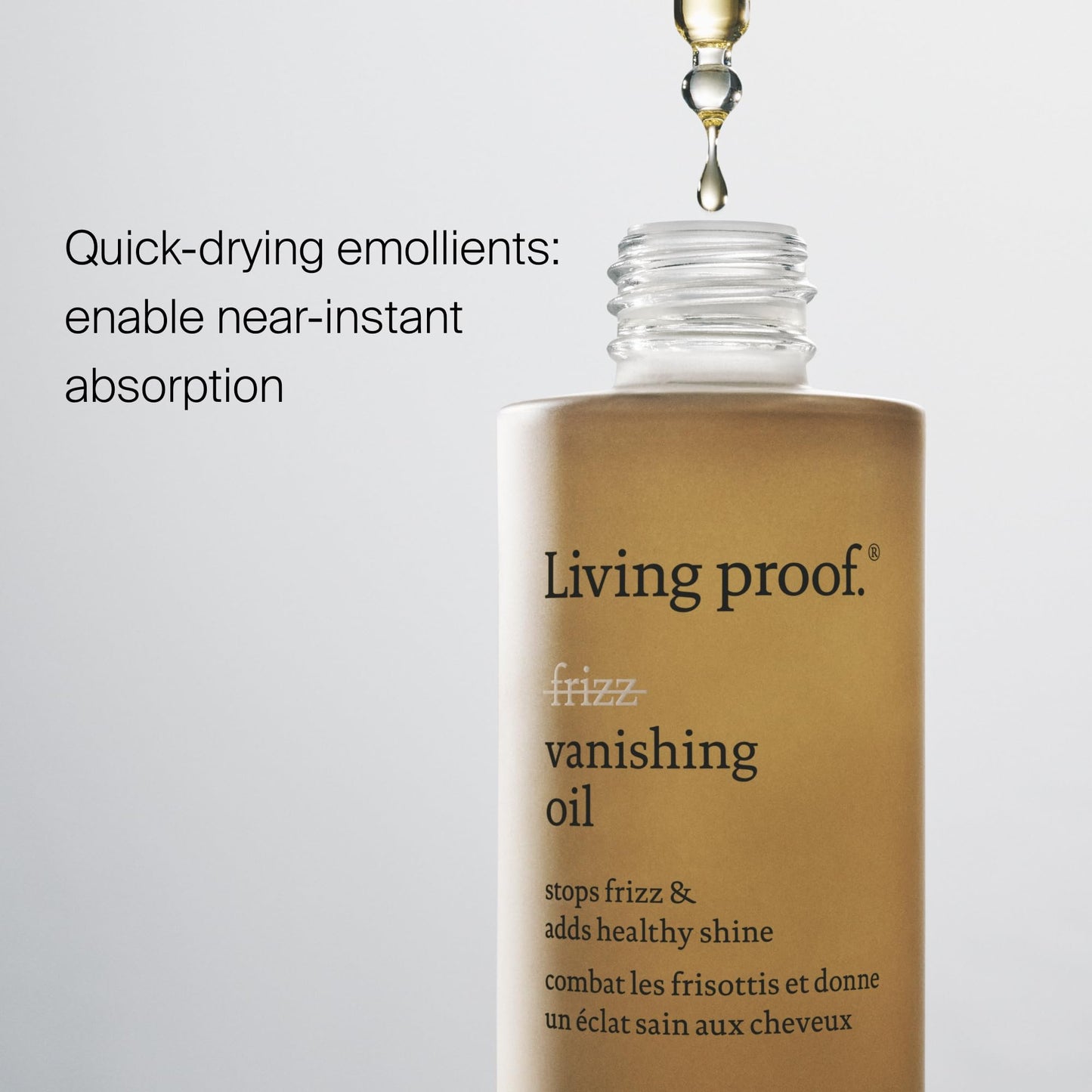 Light Gray Living proof No Frizz Vanishing Oil