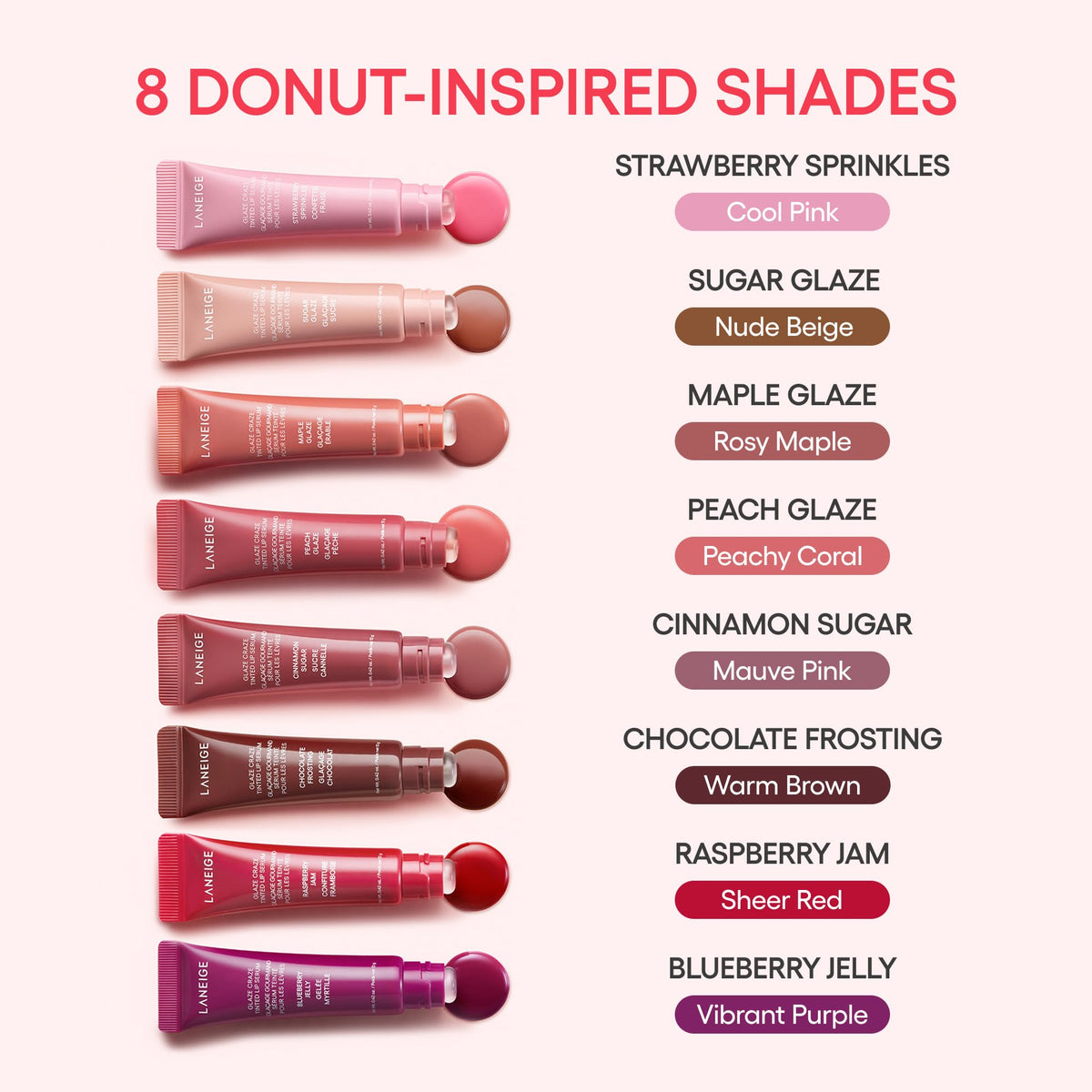Misty Rose LANEIGE Blurred Skin & Glowy Lips Set