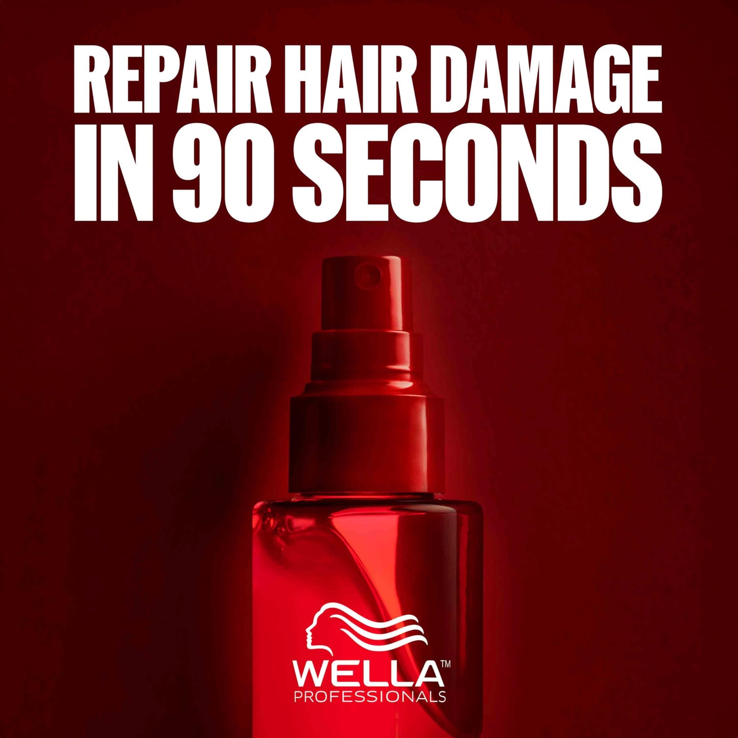 Dark Red Wella Professionals ULTIMATE REPAIR Miracle Hair Rescue for Damaged Hair | Luxury Leave-In Treatment | Long-Lasting Repair & Protection | For All Hair Types | 3.2 Fl Oz - Packaging May Vary