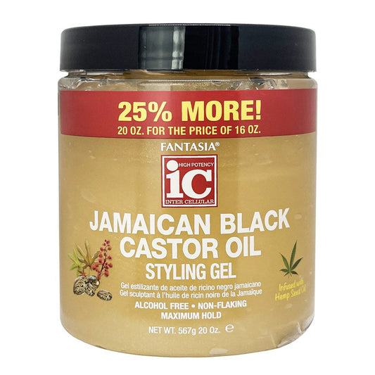 Dark Khaki FANTASIA IC Jamaican Black Castor Oil Styling Gel