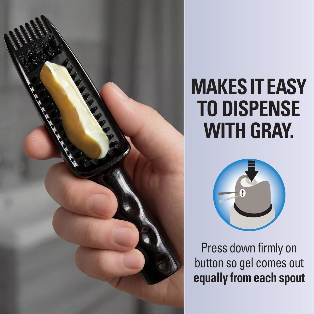Light Gray Just For Men ONE Men’s Hair Color, Simple Gray Coverage, Medium Brown