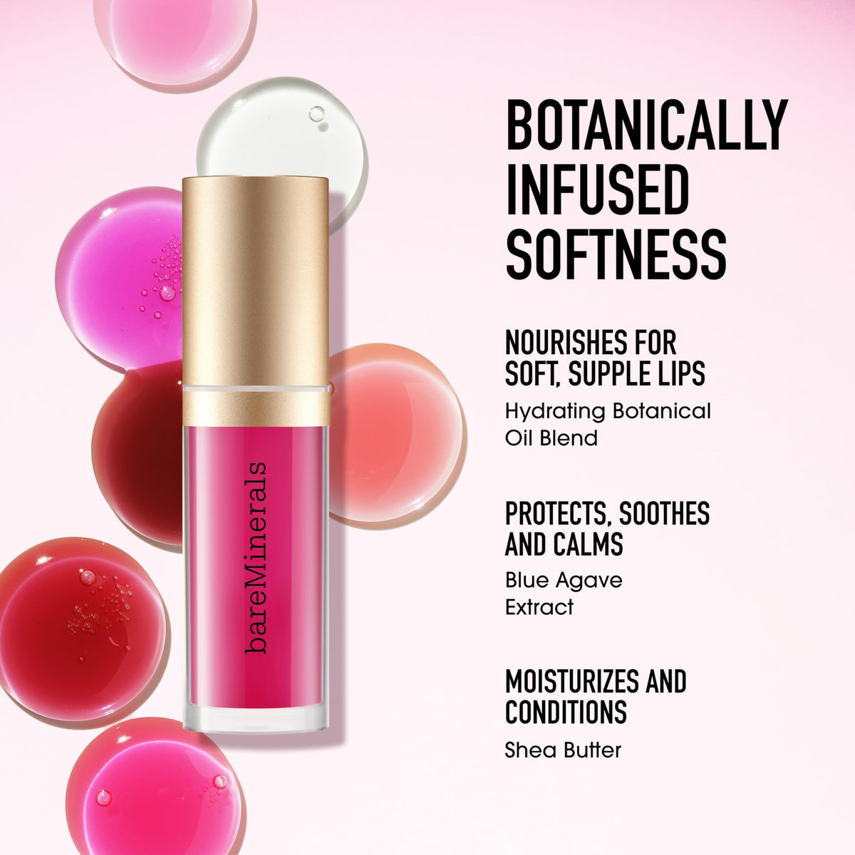 White Smoke bareMinerals Nourishing Lip Oil, 3.8ml