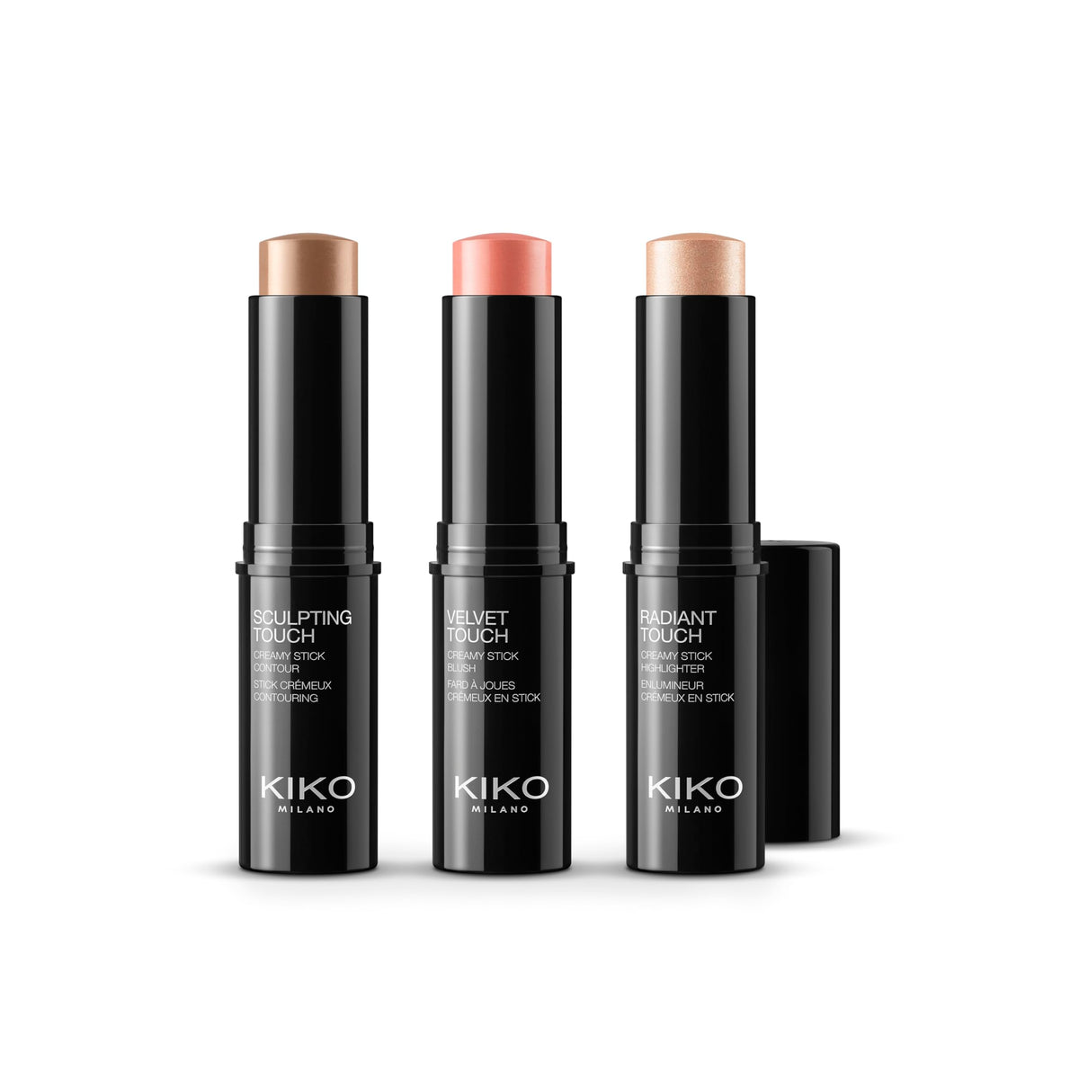 White Smoke KIKO Milano Contouring Face Set - Sculpt, Highlight, Blush
