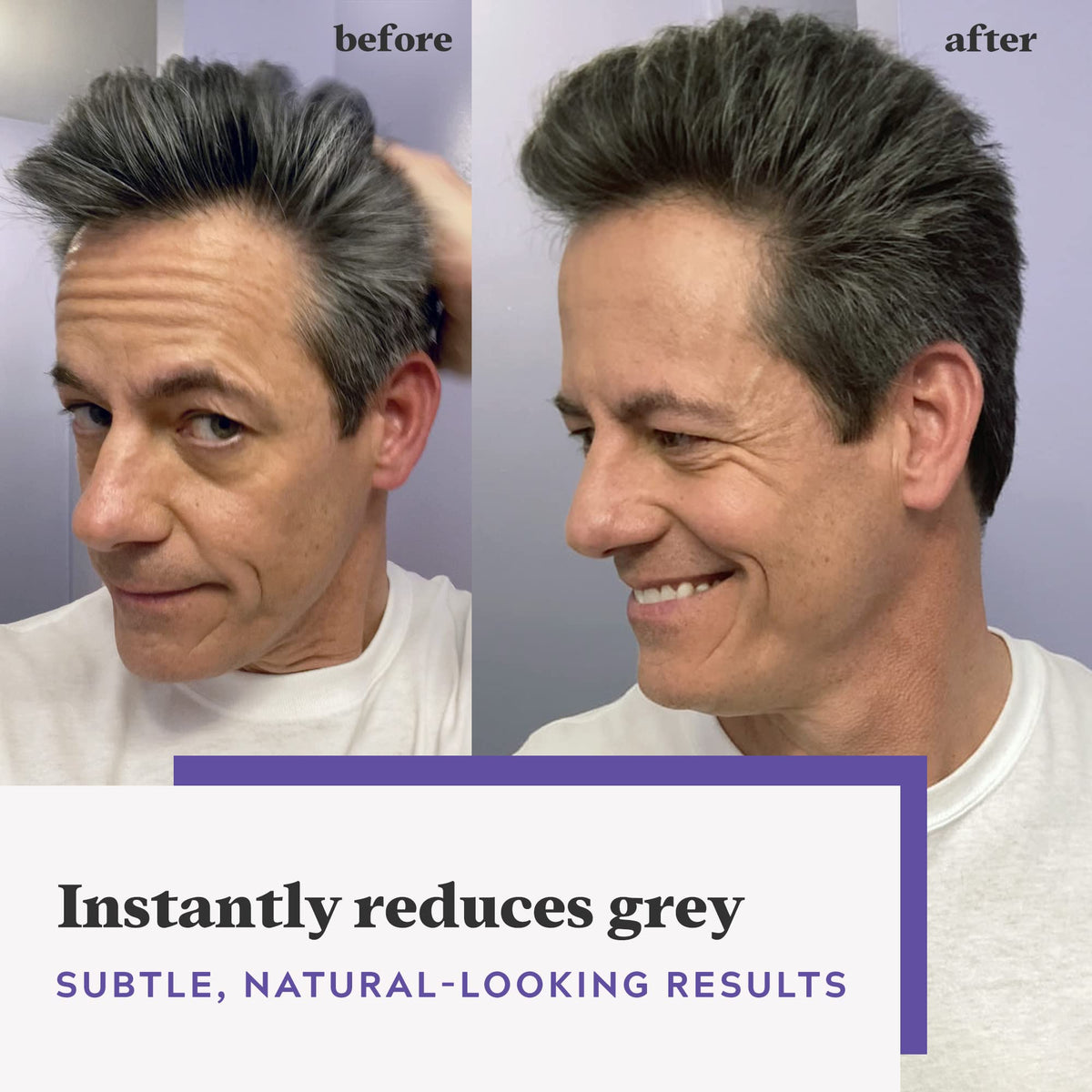 White Smoke Just For Men Touch of Gray Hair Color, Dark Brown T-45