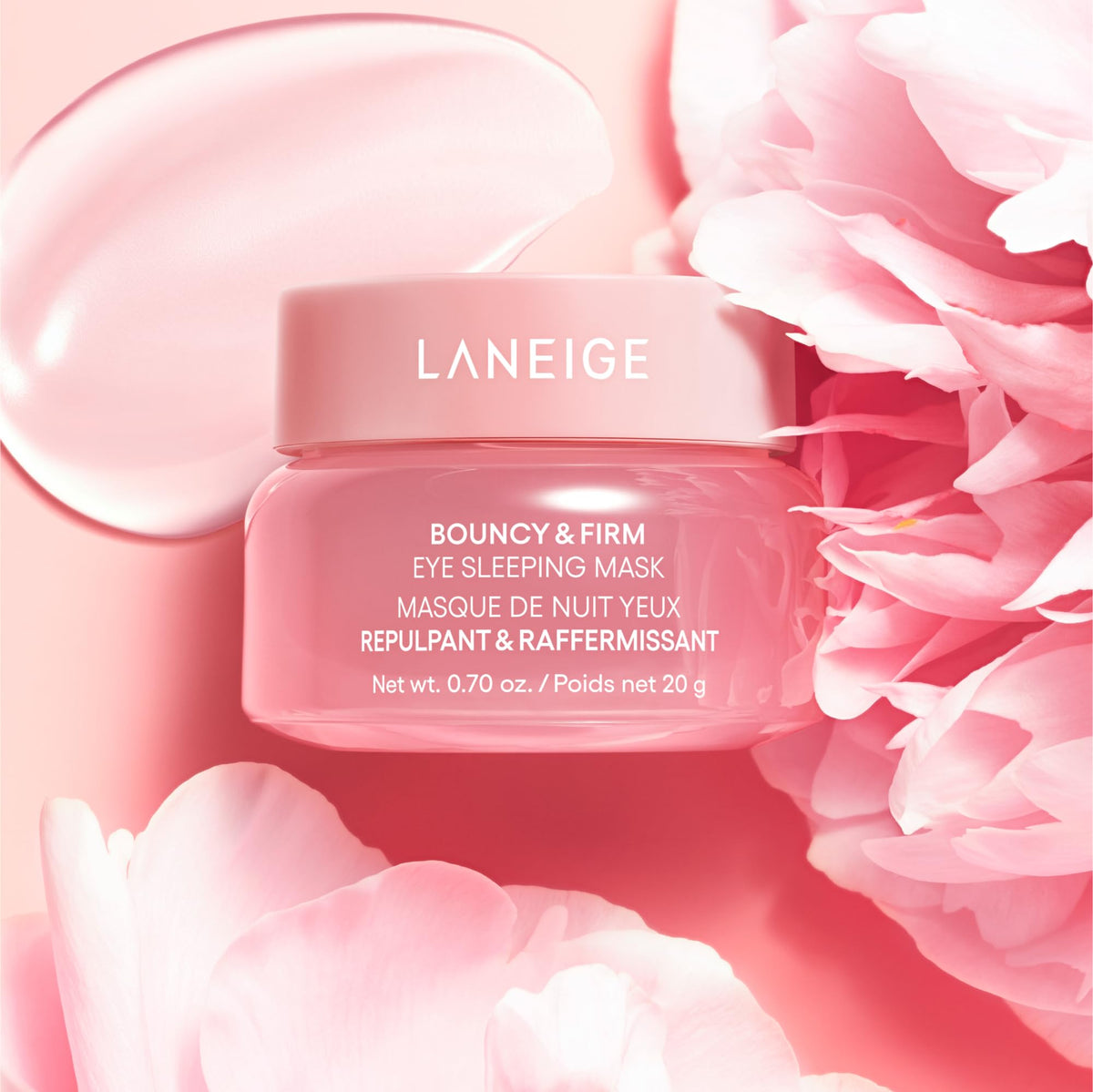 Misty Rose LANEIGE Bouncy & Firm Eye Sleeping Mask