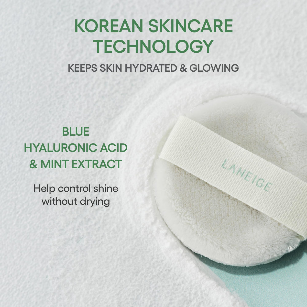 Light Gray LANEIGE Matin Kim x Neo Blurring Powder: Korean Oil-Control Compact