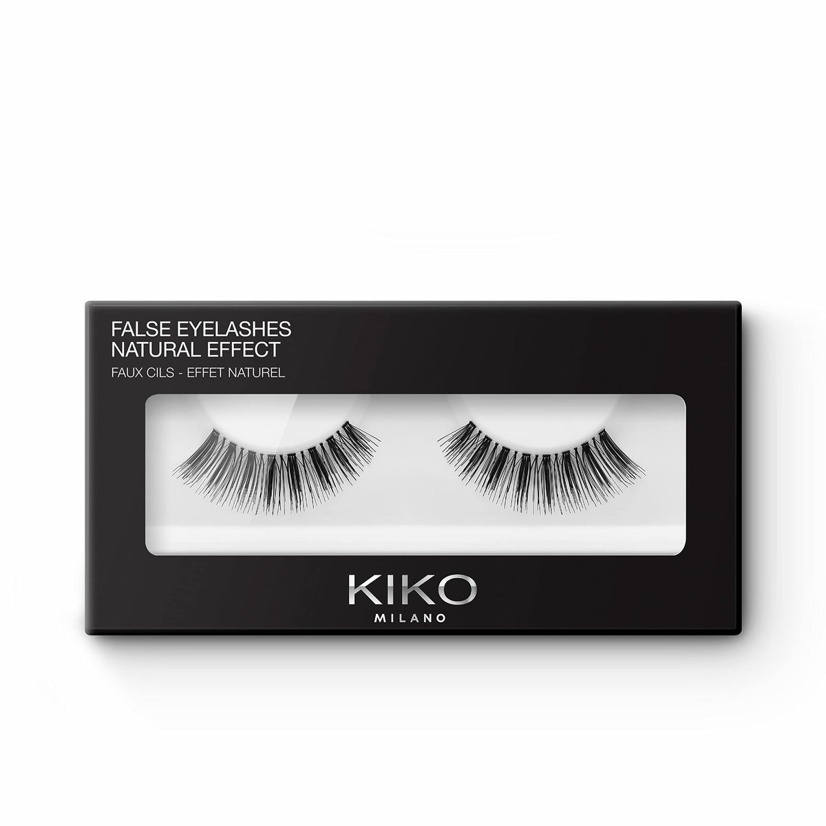 Black KIKO Milano False Strip Eyelashes, 01 Natural Effect