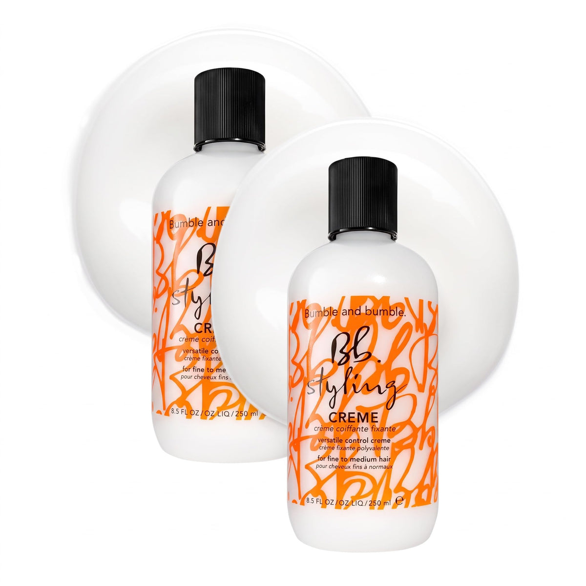 White Smoke Bumble and bumble. Hair Styling Cream For Versatile Control | Builds Body, Creates Sleek Looks + Enhances Curls | Air Dry or Heat Style | For Fine to Medium Curly, Wavy, Straight Hair, 8.5 Fl Oz