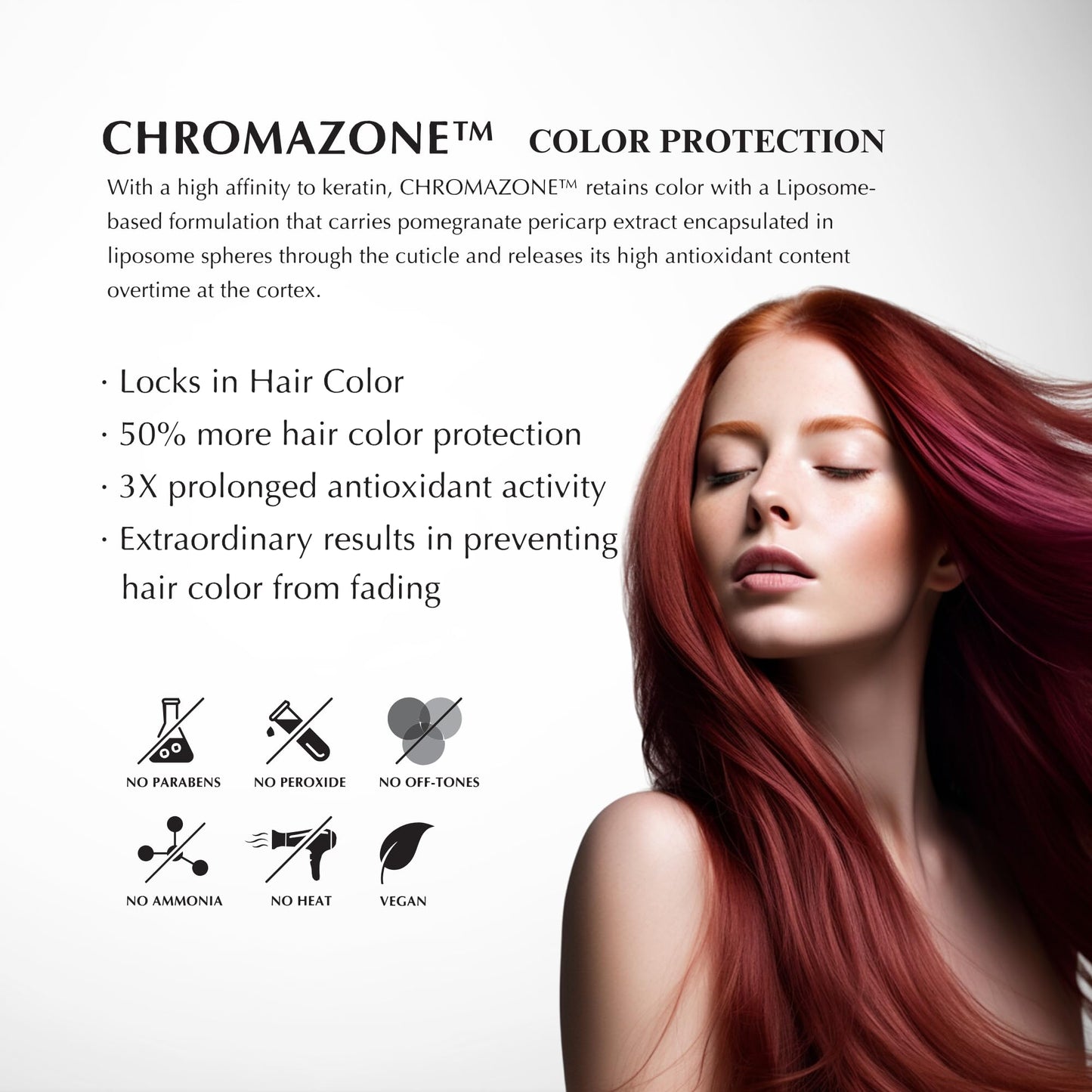 White Smoke ECRU New York LUXE GLOSS Hair Gloss for Enhanced Color and Glass-Like Shine, Ruby Red