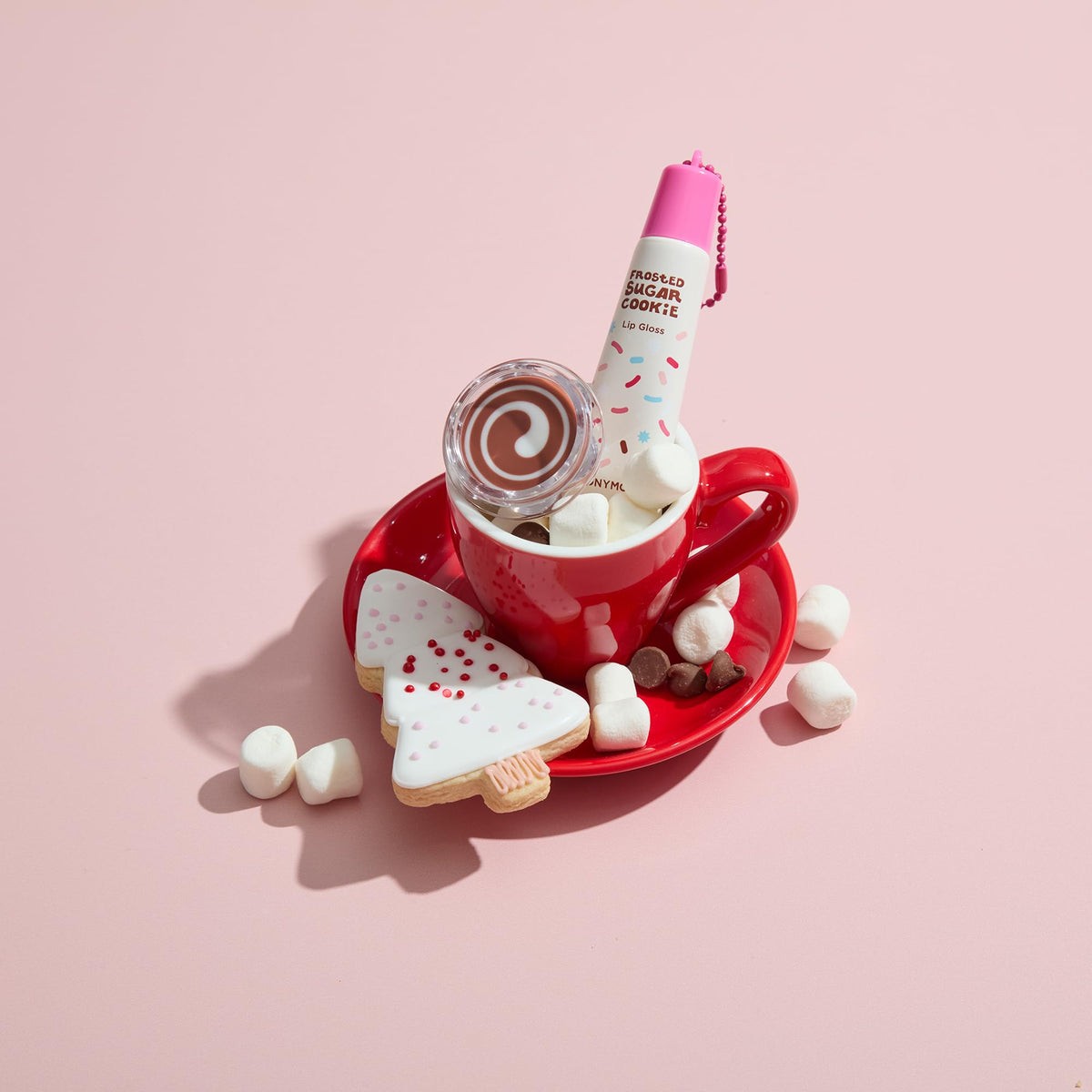 Thistle TONYMOLY Frosted Sugar Cookie Lip Gloss Keychain - Apricot Tint, 11ml