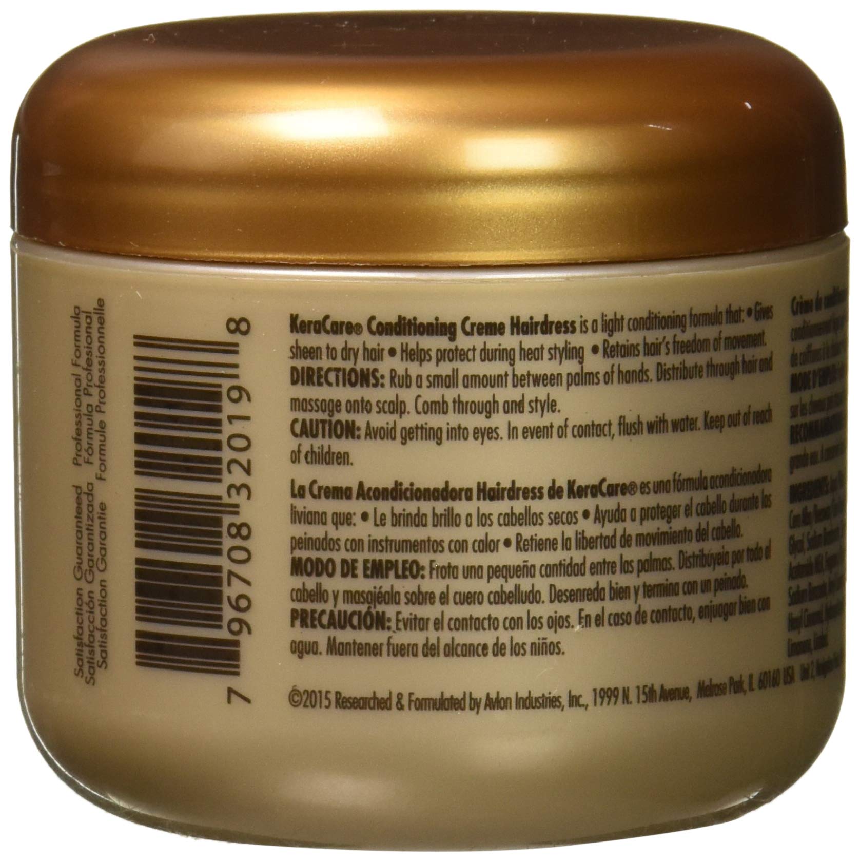 Dim Gray Keracare Conditioning Creme Hairdress - 4 Oz