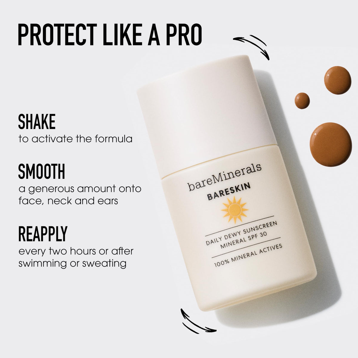 Lavender bareMinerals BareSkin Daily Dewy Mineral Sunscreen, 1 oz