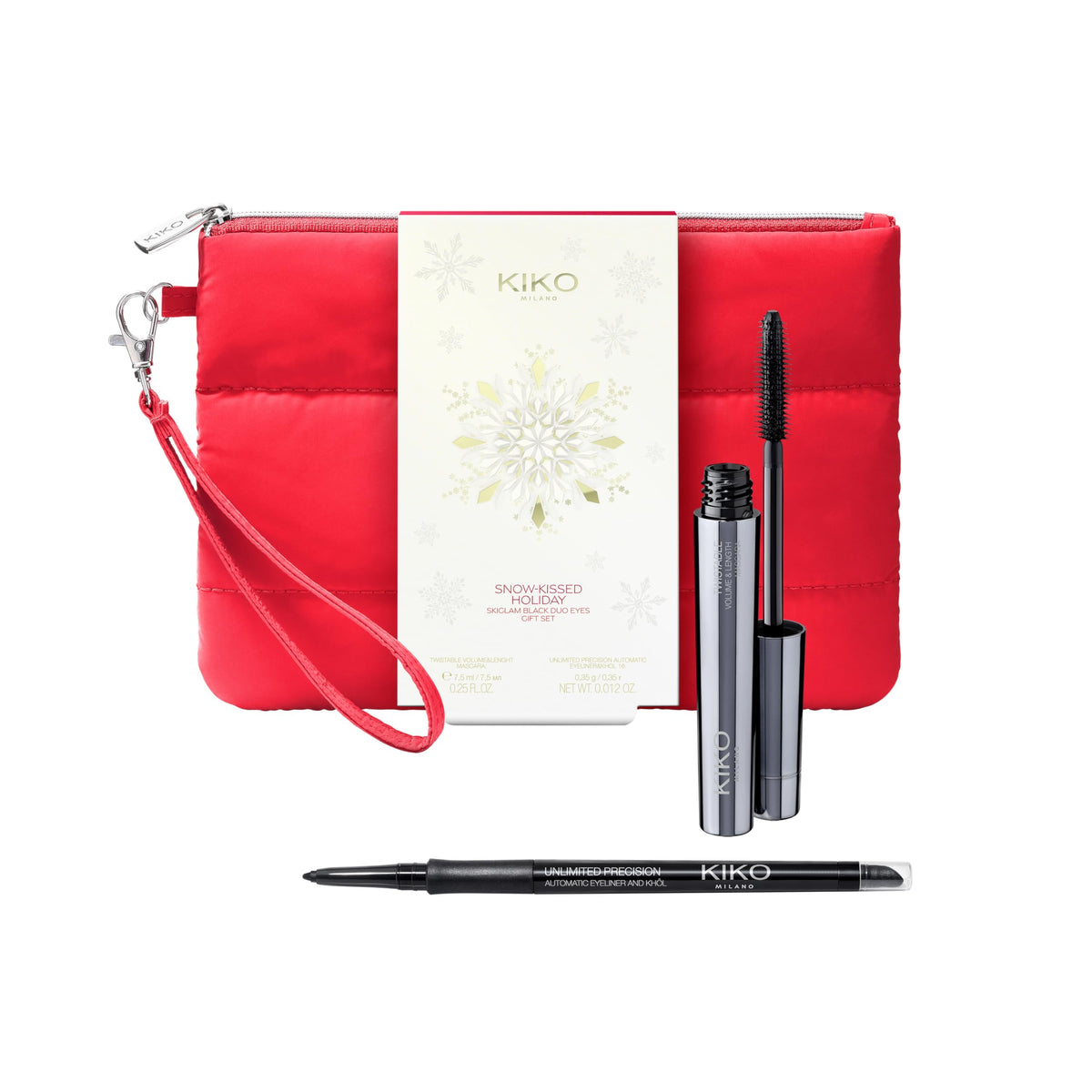 White Smoke KIKO Milano Snow-Kissed Holiday Skiglam Black Duo Eyes Gift Set