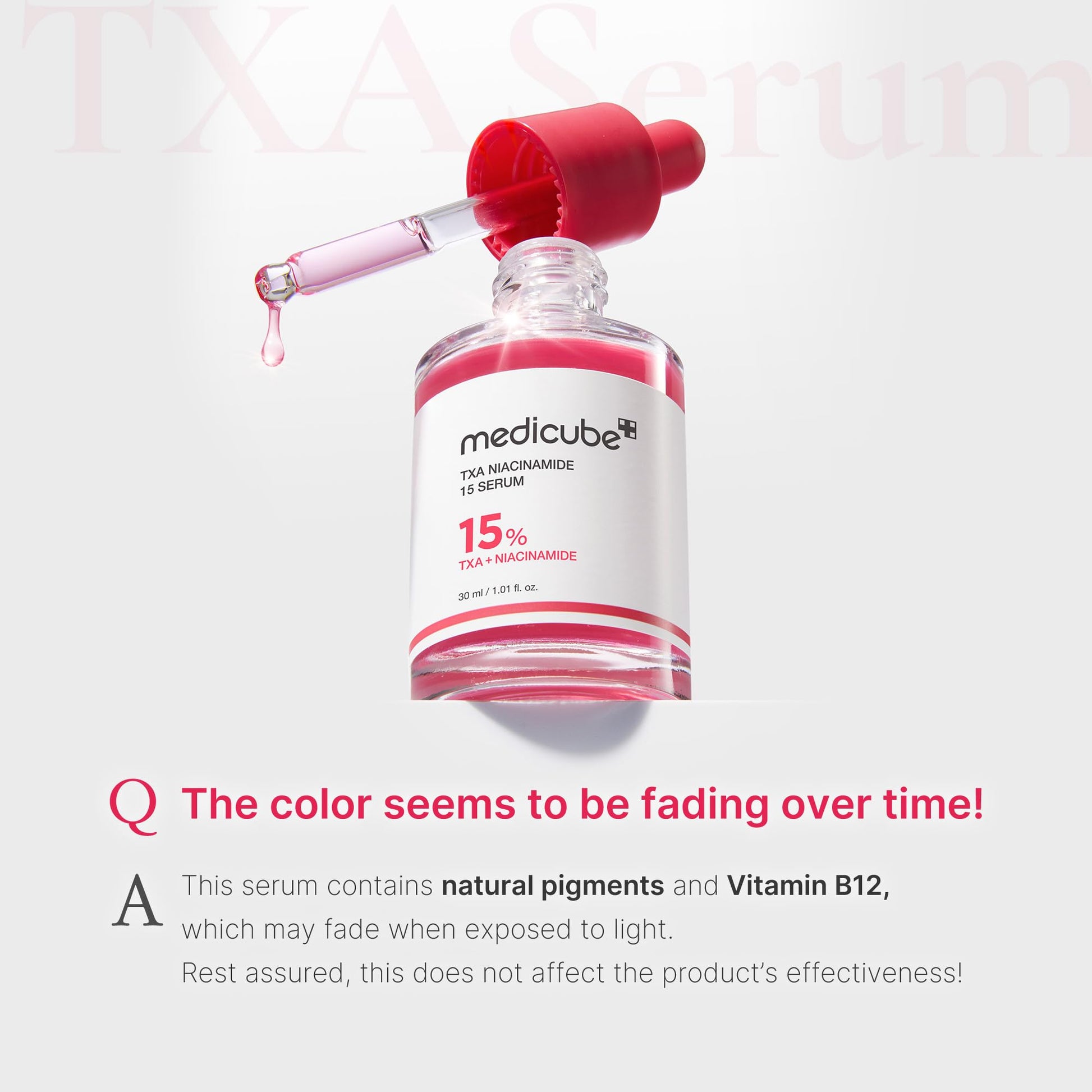Lavender medicube TXA+Niacinamide 15% Glow Facial Serum for After Spot Care | All-in-One Daily Korean Skincare | Uneven Skin Tone, Texture, and Hydration Care | High-Potency Tranexamic Acid 5% | 1.01 fl.oz