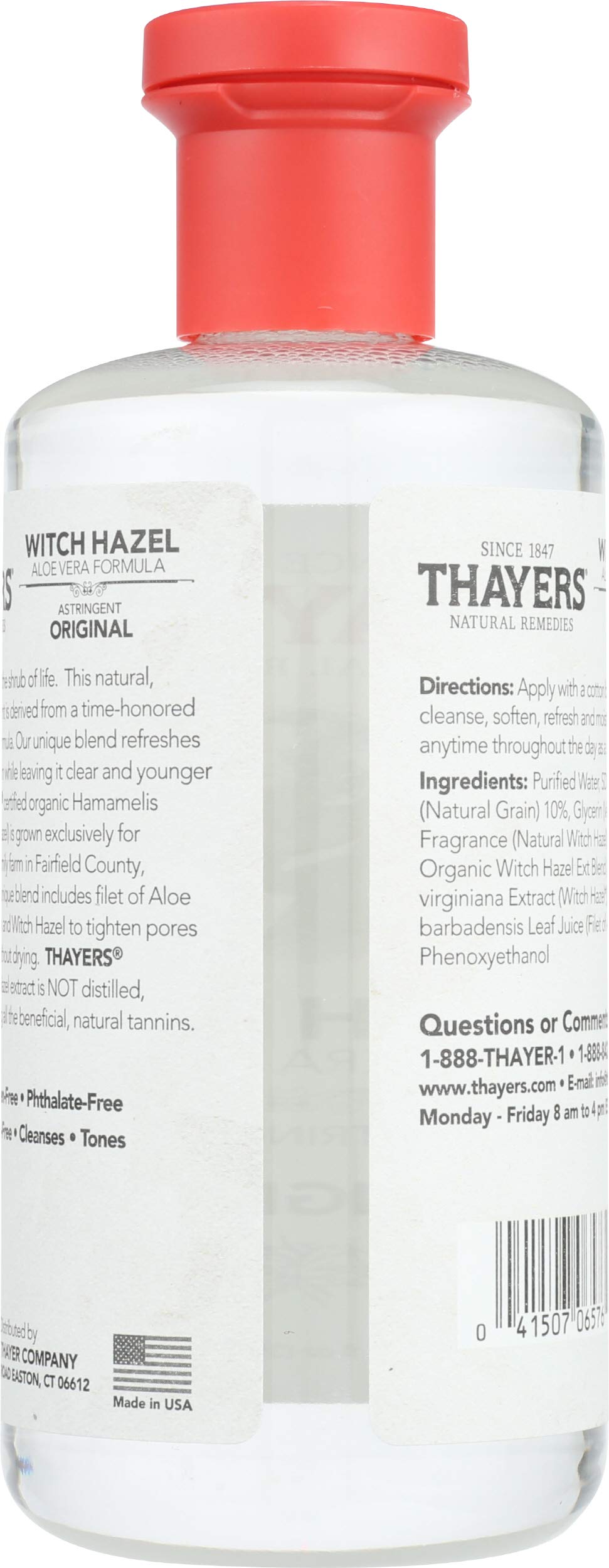 Lavender Thayers Witch Hazel with Aloe Vera, Original Astringent 12 oz