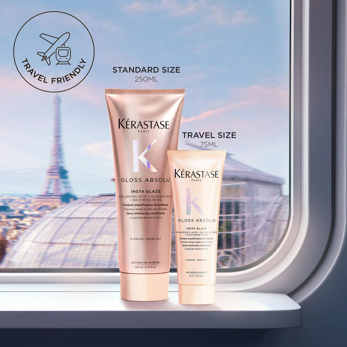 Light Steel Blue Kerastase Gloss Absolu Conditioner – For Glossy Hair
