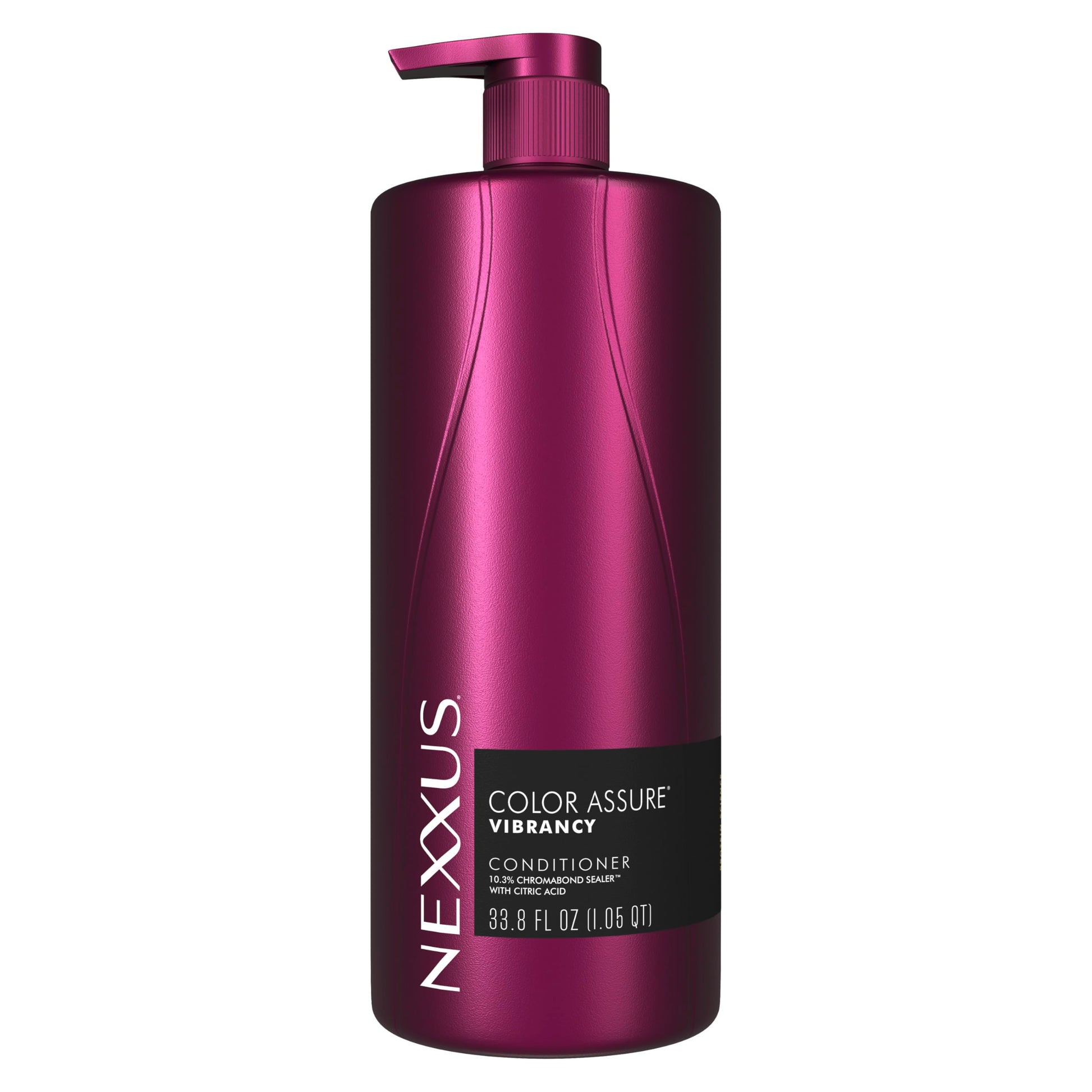 Dark Slate Gray Nexxus Color Assure Conditioner for Vibrancy for Color Treated Hair Powered by Chromabond Sealer with Citric Acid 33.8 oz