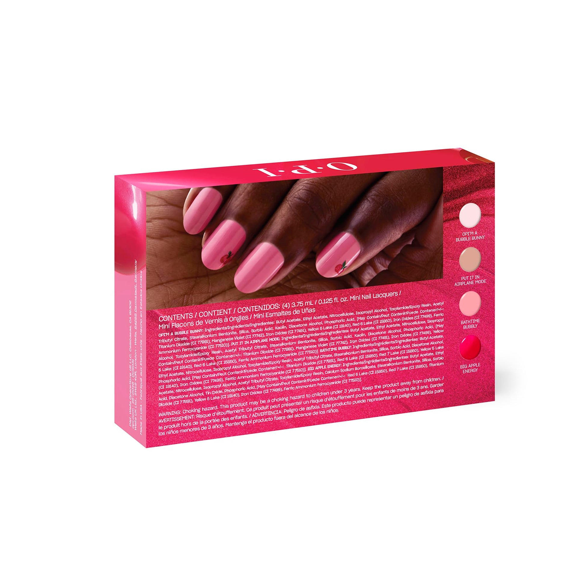 Pale Violet Red OPI Nail Lacquer 4PC Mini Pack | 4 Crème & Shimmer Spring Shades, Chip Resistant Nail Polish Gift Set | The New OPIcons Collection | Spring 2026