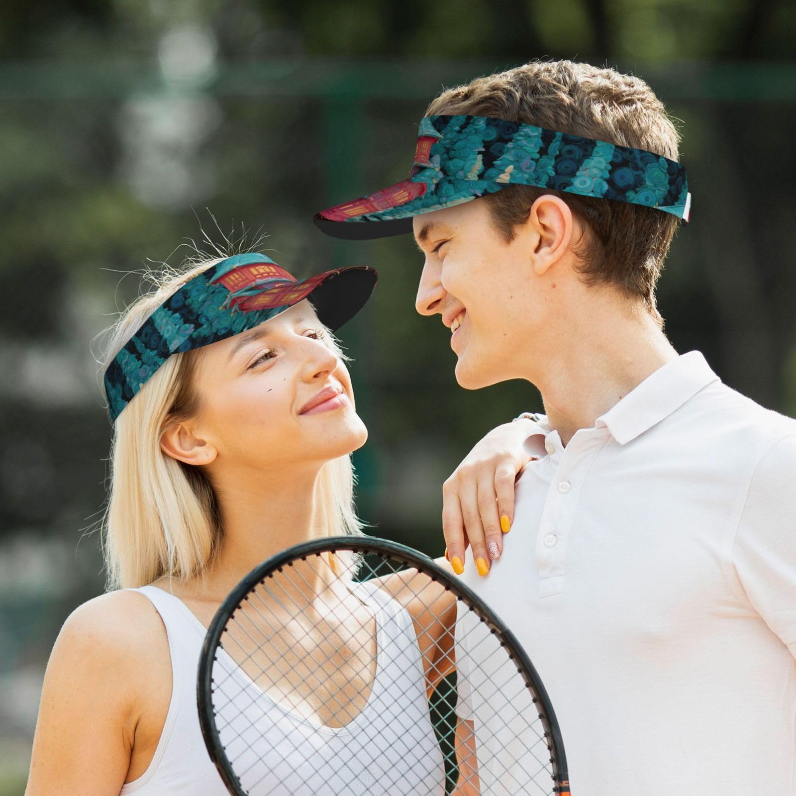 Lavender Enchanted Alcove Adult Sunscreen Visor Cap Sweat Absorption, Suitable for Four Seasons and Various Sports Black