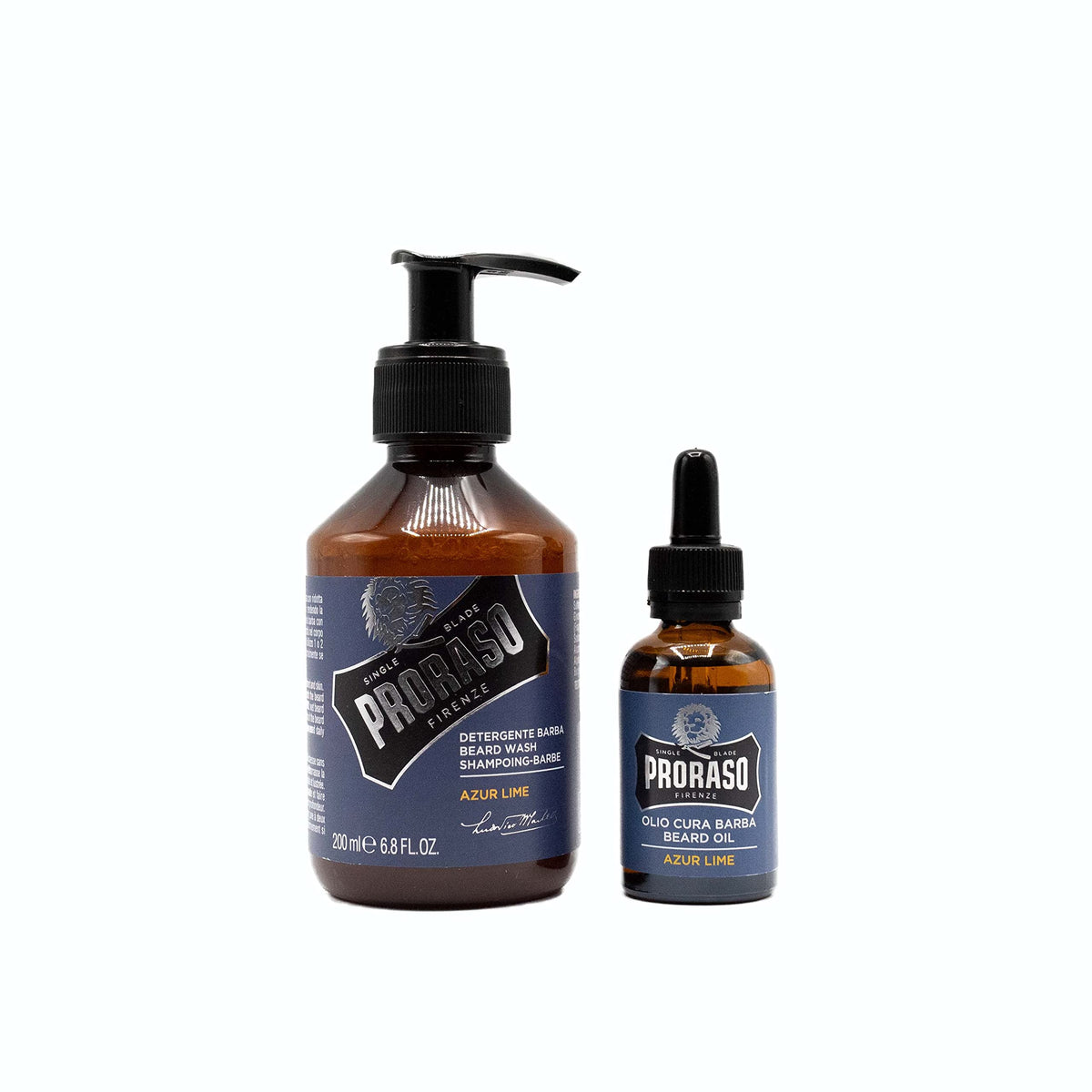 White Smoke Proraso Azur Lime Beard Care Duo Kit