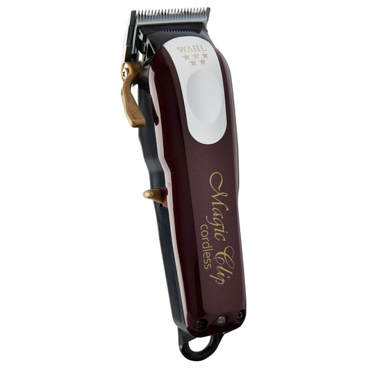 White Smoke Wahl Professional 5 Star Series Magic Clip Cordless Hair Clipper, Stagger-Tooth Blade Professional Hair Trimmer with Attachments, 100+ Minute Run Time, 120 V, 60Hz