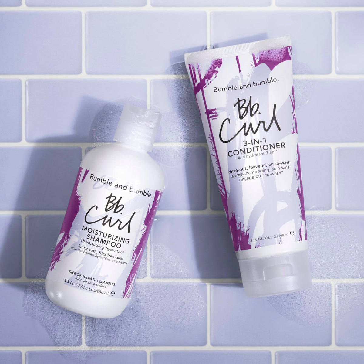 Light Gray Bumble and bumble. Curl Moisturizing Shampoo | Gently Cleanses Coils, Curls, Waves | Anti Frizz | Sulfate Cleanser Free | With Jojoba, Avocado + Coconut Oil | Pump Sold Separately, 33.8 Fl Oz